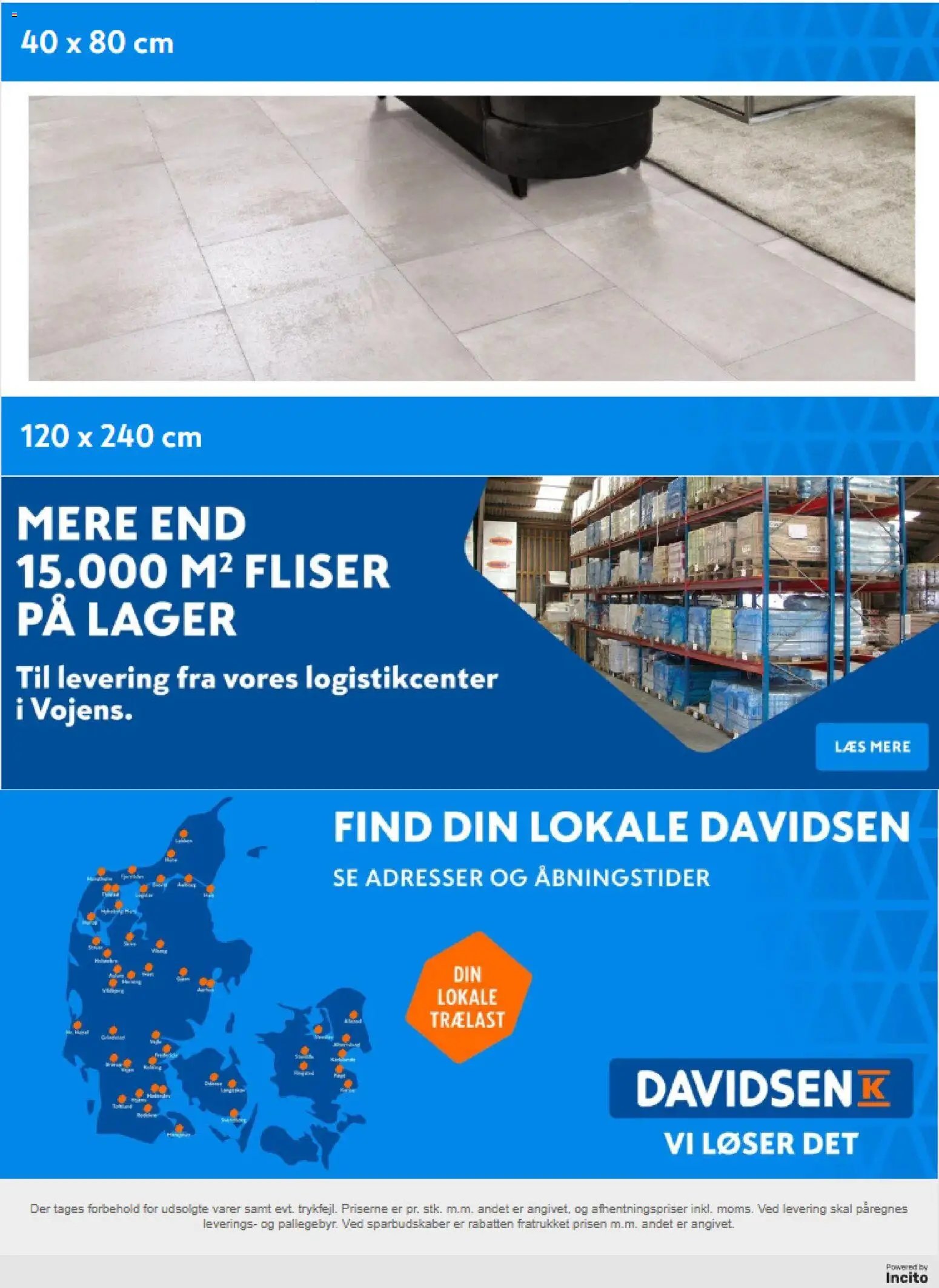 Davidsen tilbudsavis fra 16/09/2026 Davidsen - Flise sortiment til privatkunder