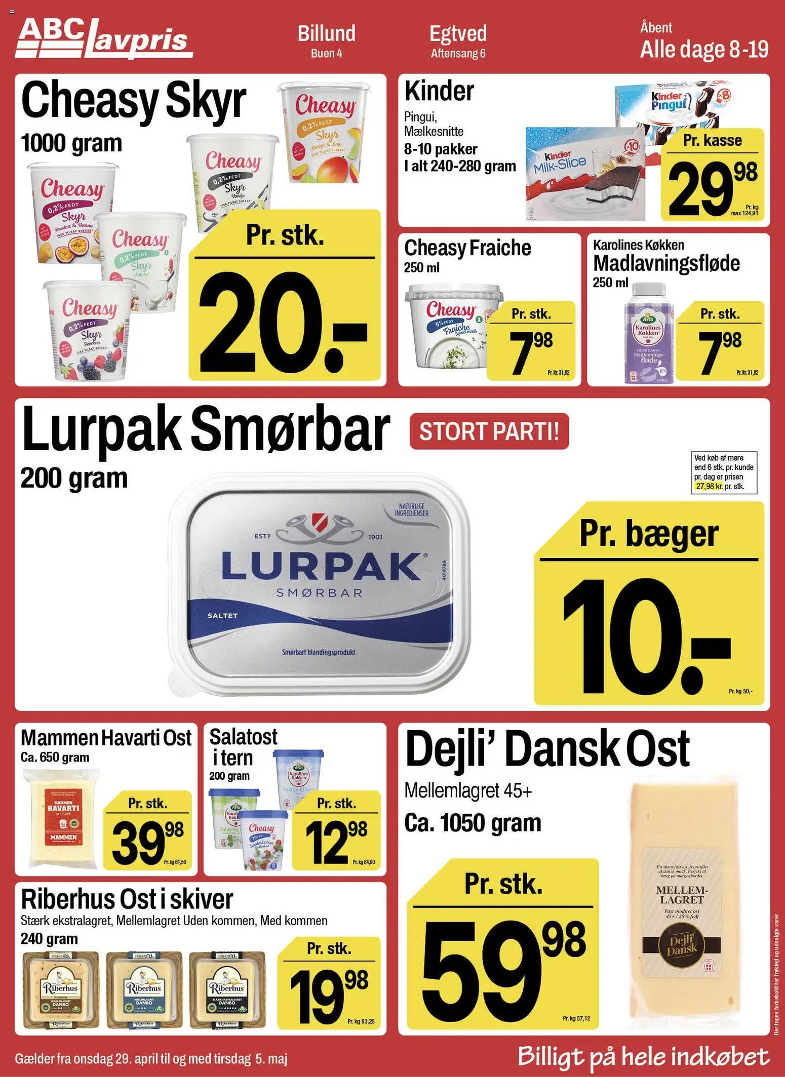 Abc Lavpris tilbudsavis fra 29/04/2026 Abc Lavpris - Tilbudsavis uge 18