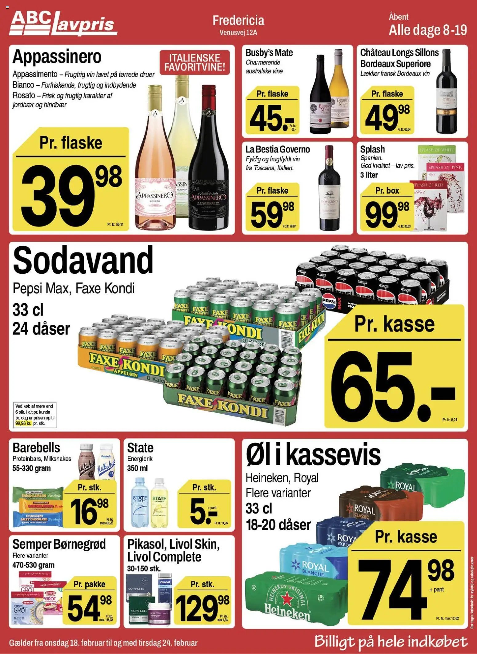 Abc Lavpris tilbudsavis fra 18/02/2026 Fredericia