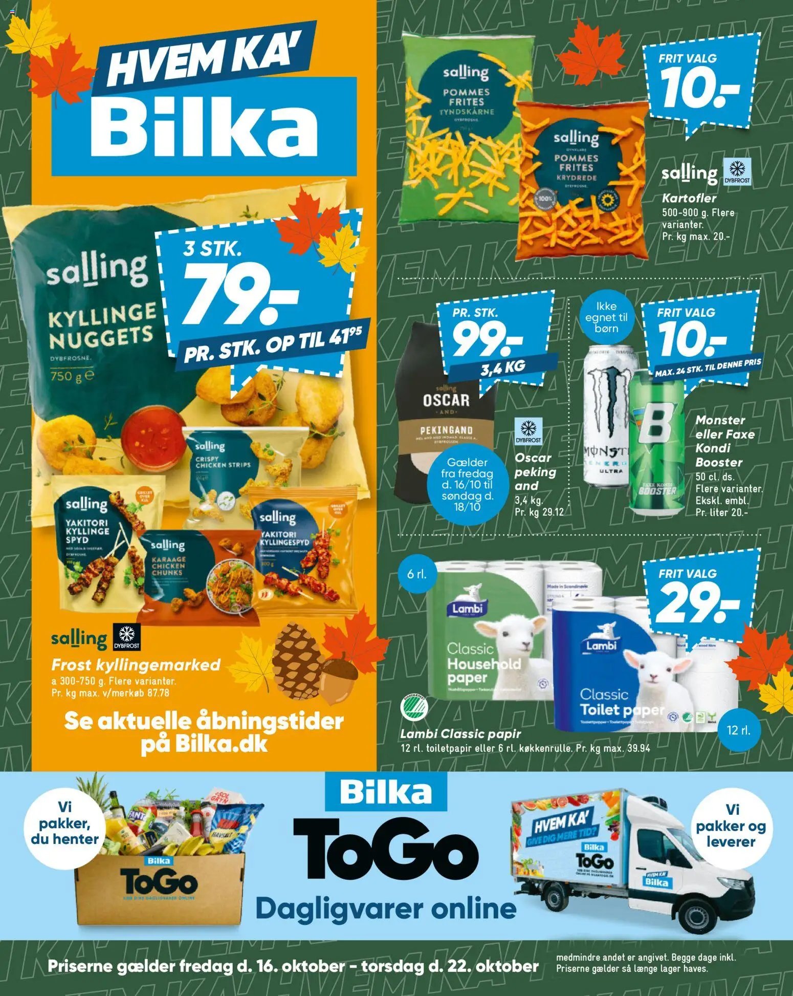 Nye Bilka tilbud fra 16/10/2026