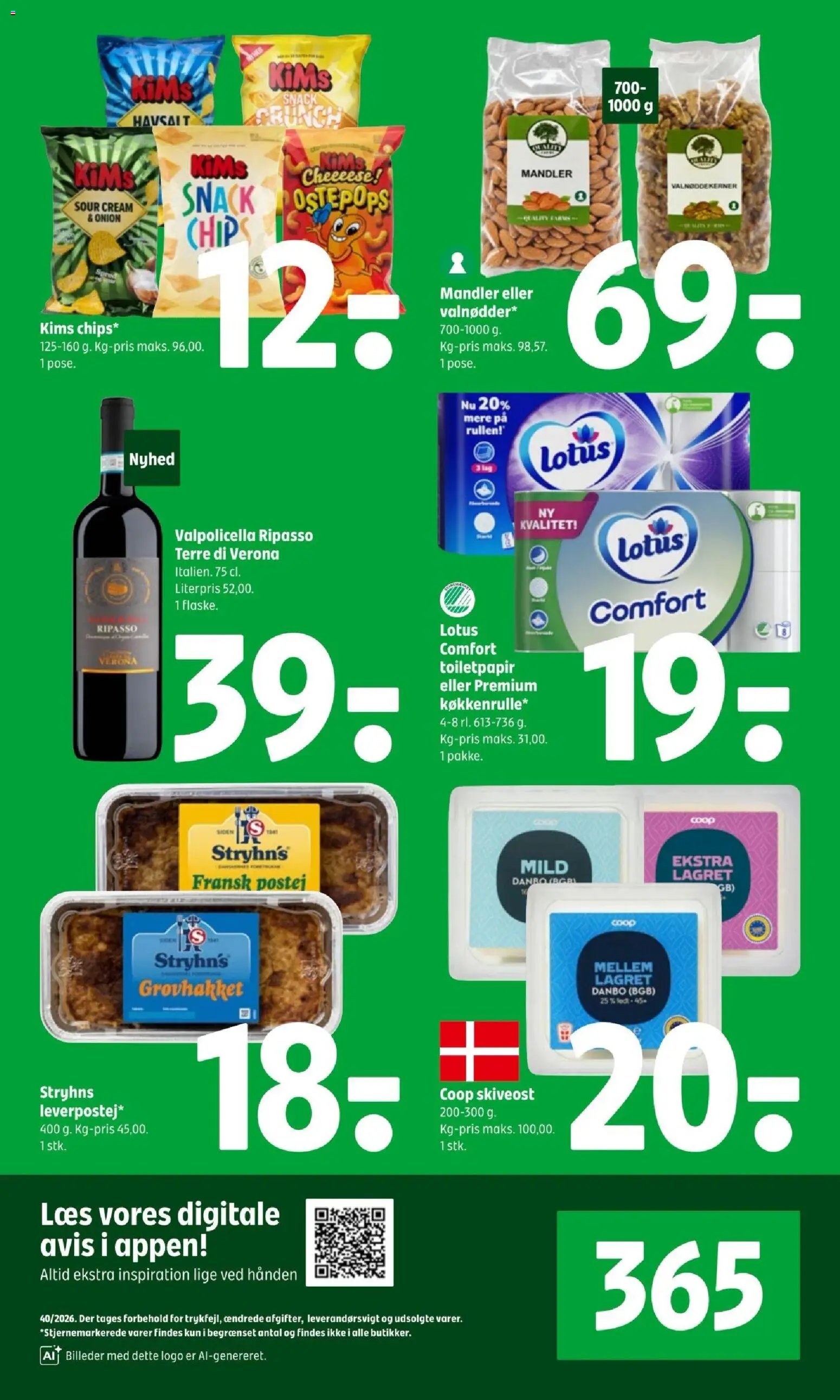 Coop 365 tilbudsavis fra 01/10/2026 Coop 365 - Tilbudsavis uge 40
