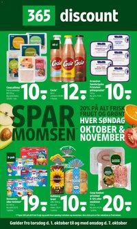 Coop 365 tilbudsavis fra 01/10/2026 Coop 365 - Tilbudsavis uge 40