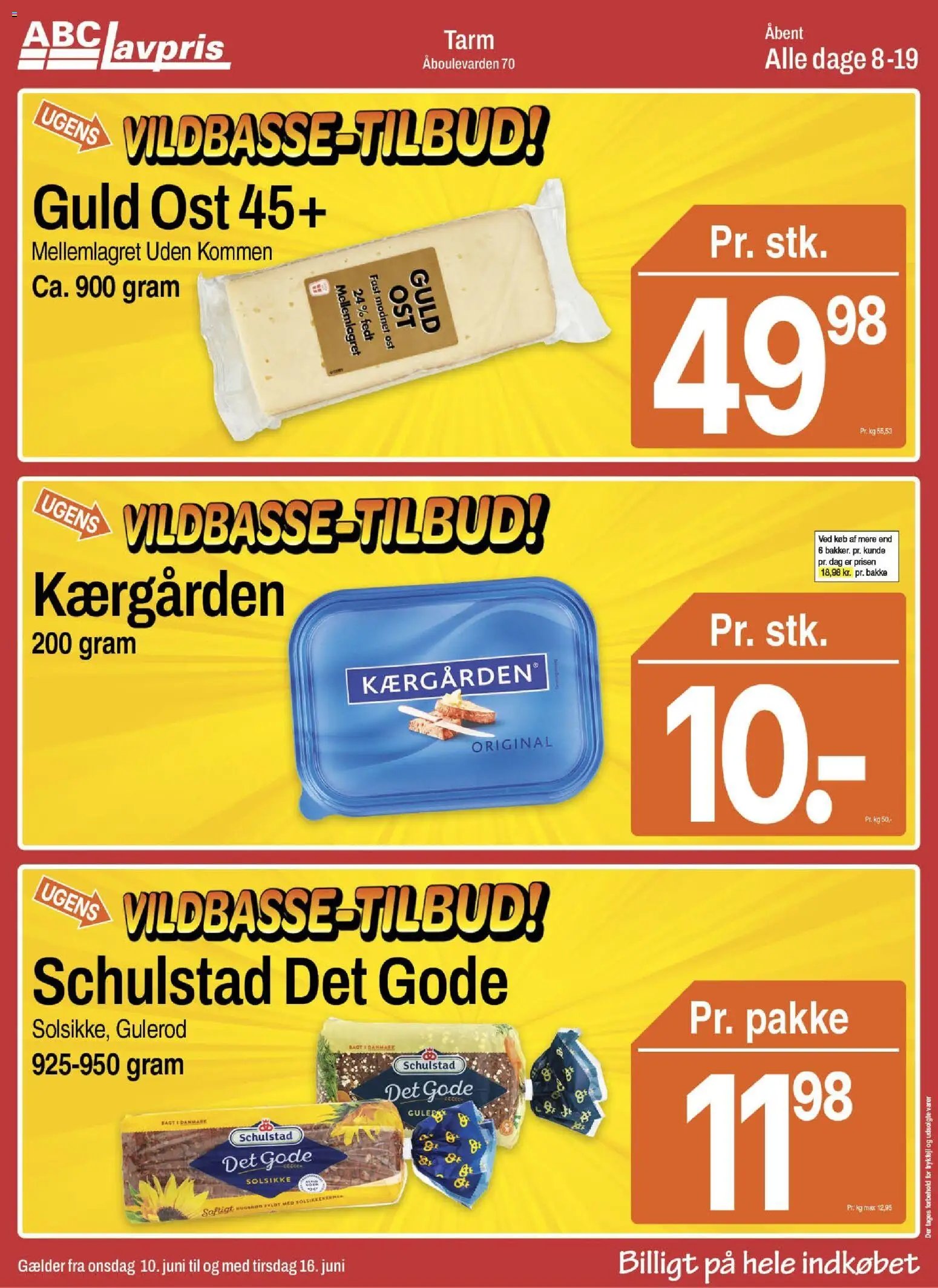 Abc Lavpris tilbudsavis fra 10/06/2026 Abc Lavpris - Tarm