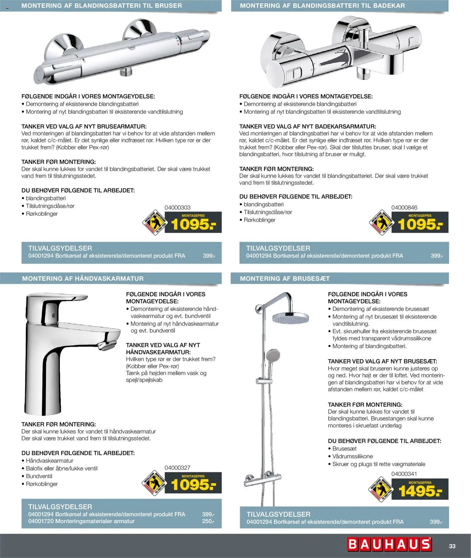 Bauhaus tilbudsavis fra 01/01/2026 Montageservice