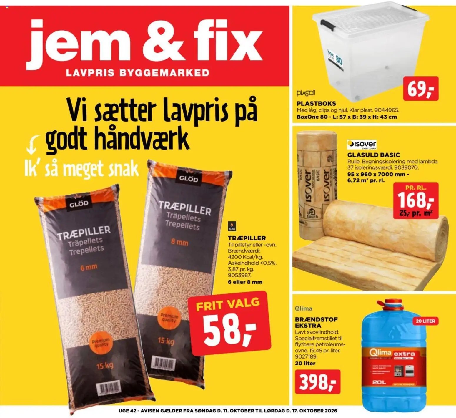Nye Jem & fix tilbud fra 12/10/2026