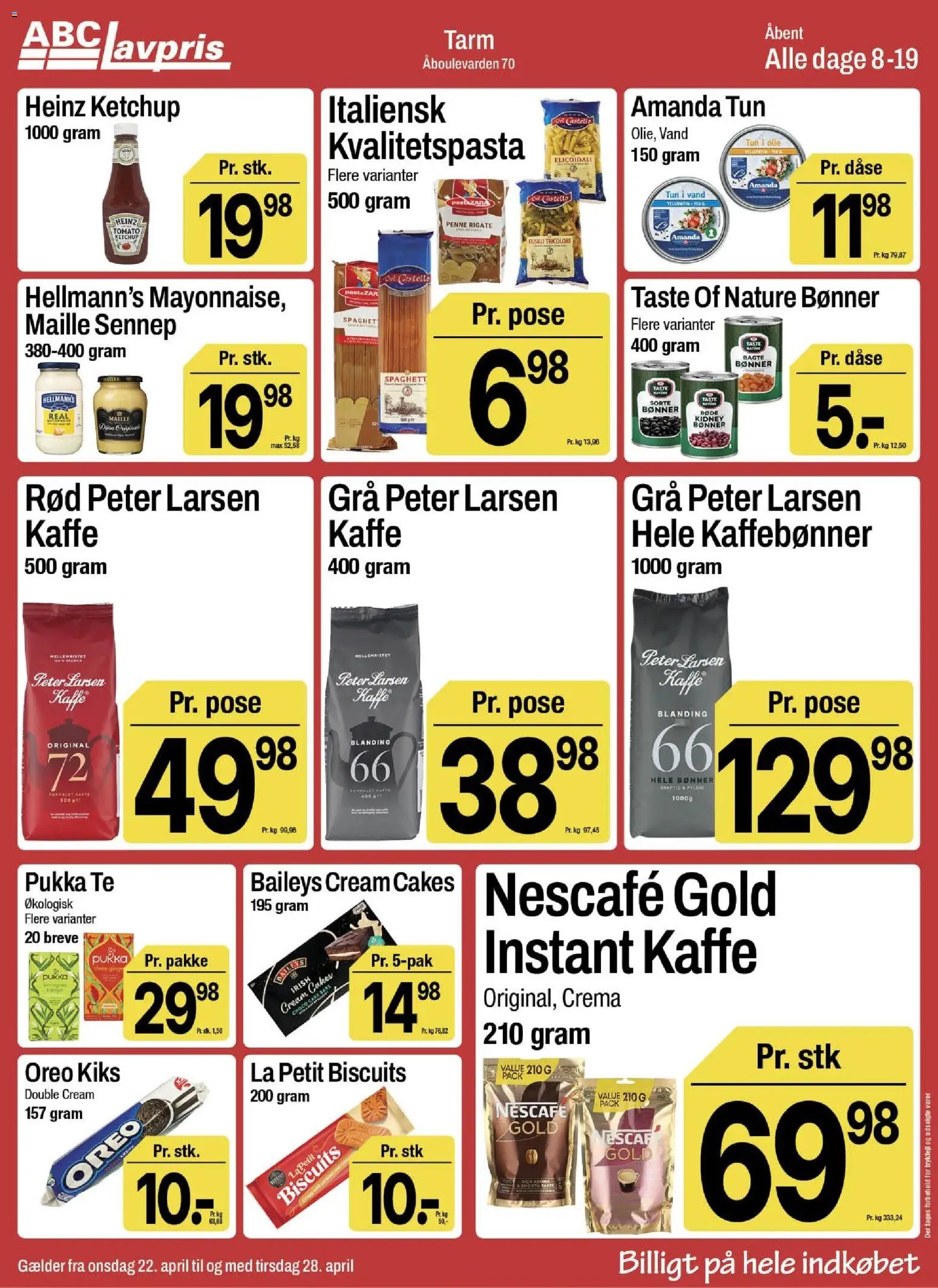 Abc Lavpris tilbudsavis fra 22/04/2026 Abc Lavpris - Tarm