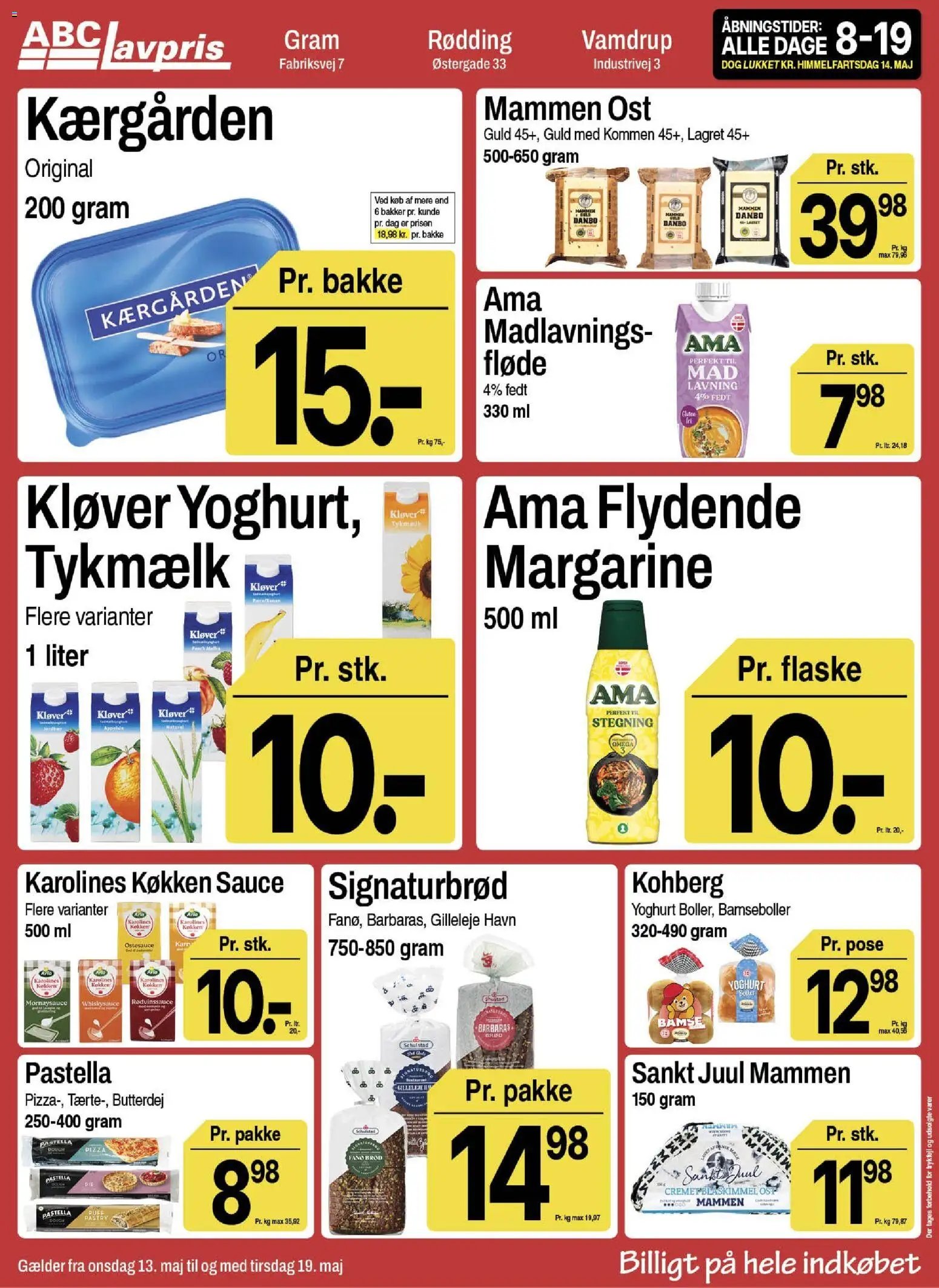 Abc Lavpris tilbudsavis fra 13/05/2026 Abc Lavpris - Gram