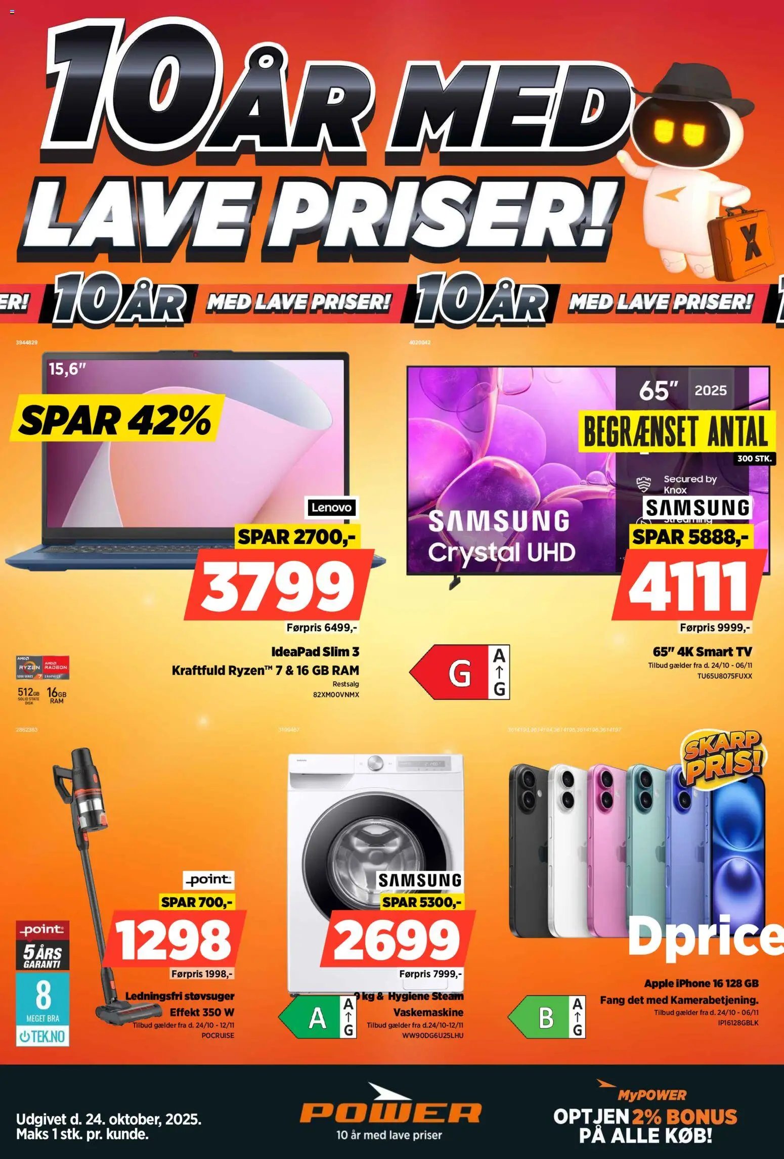 Power tilbudsavis fra 24/10/2025 Tilbudsavis