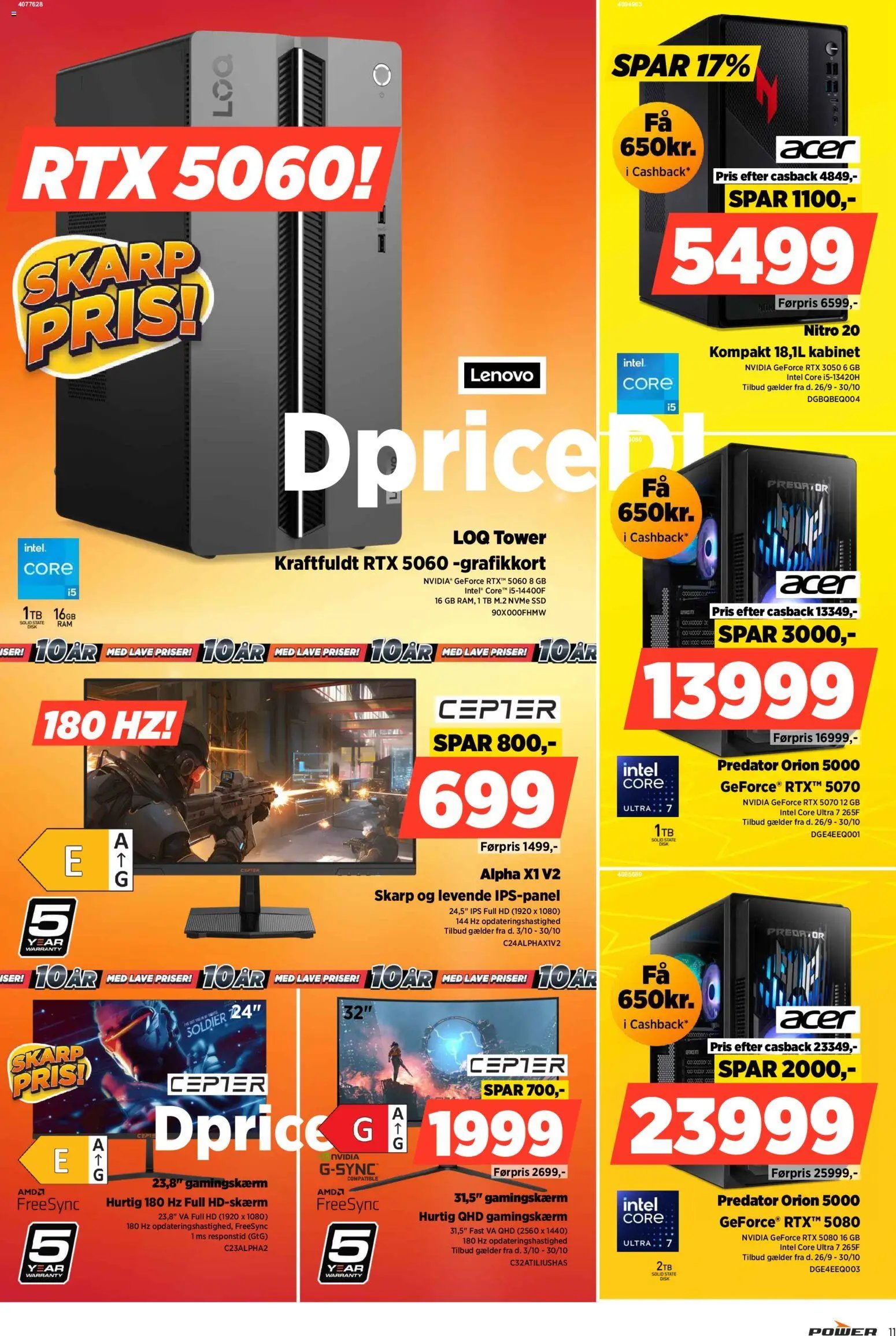 Power tilbudsavis fra 24/10/2025 Tilbudsavis
