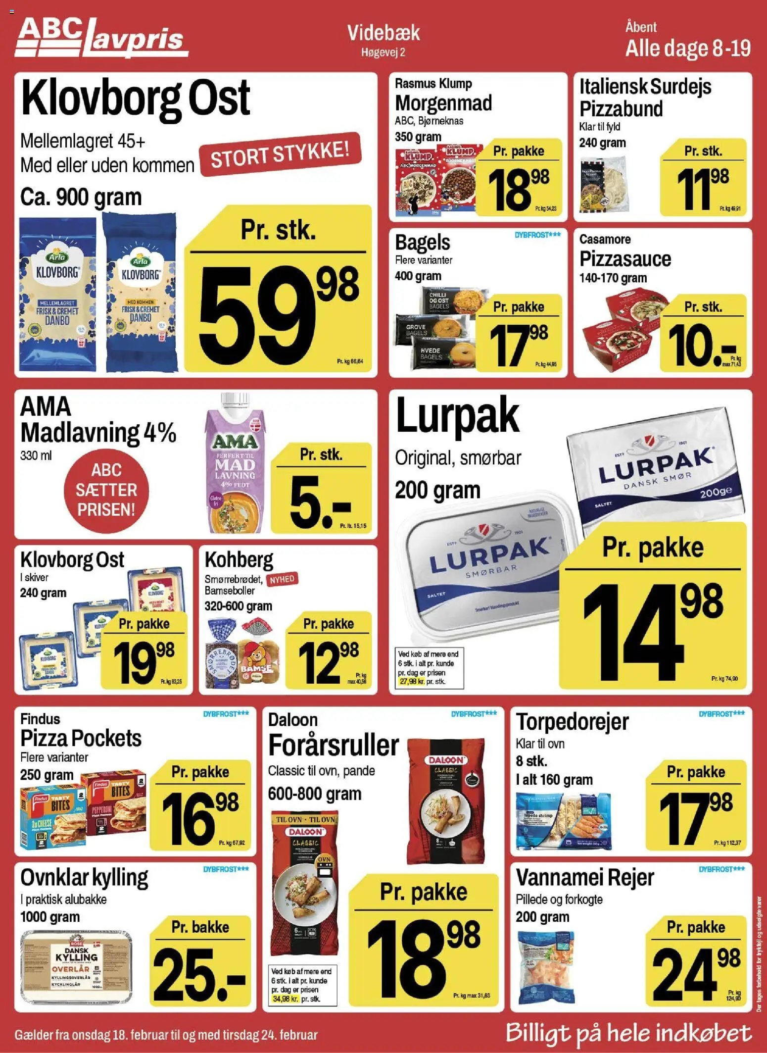 Abc Lavpris tilbudsavis fra 18/02/2026 Videbæk