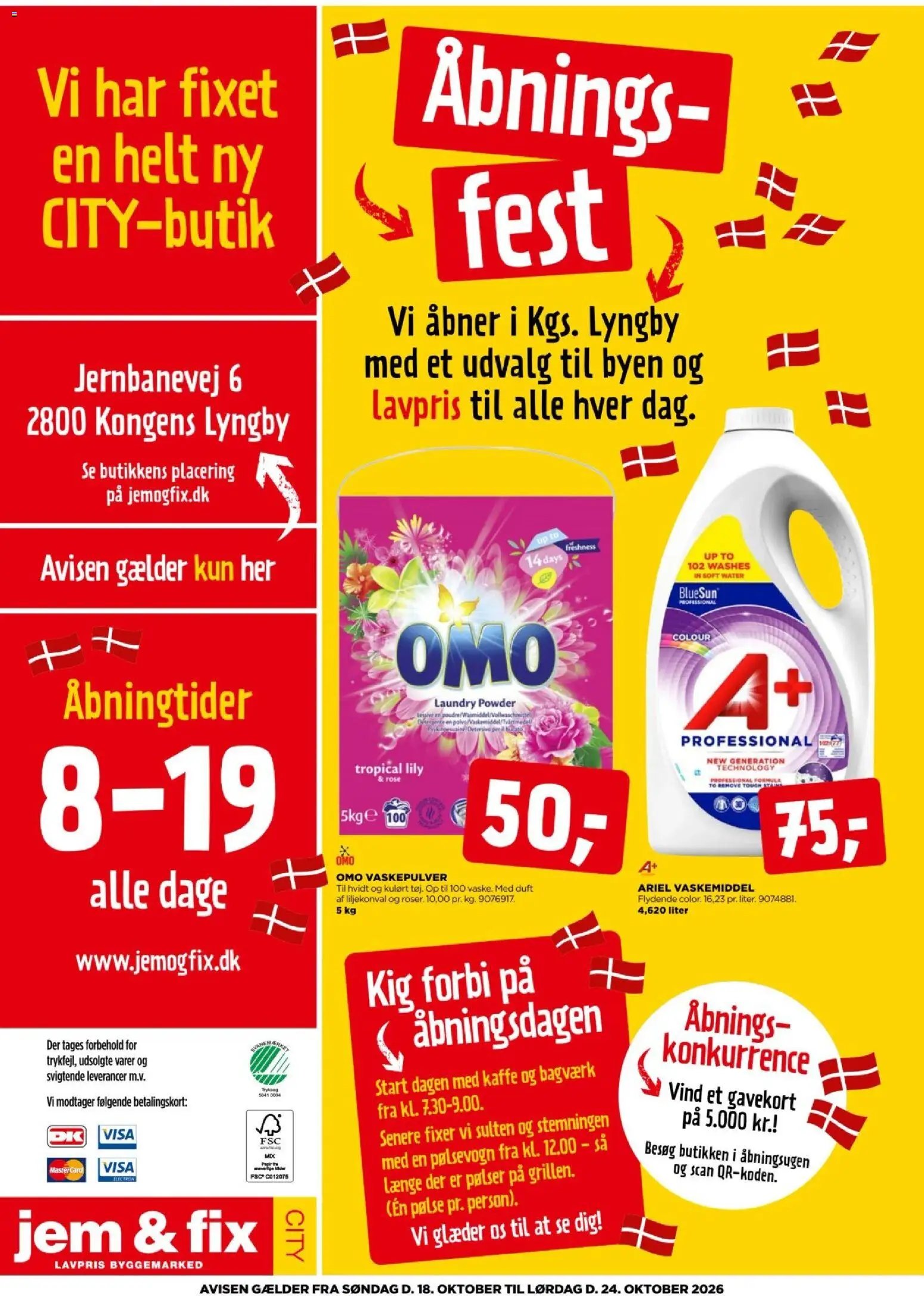 Nye Jem & fix tilbud fra 18/10/2026