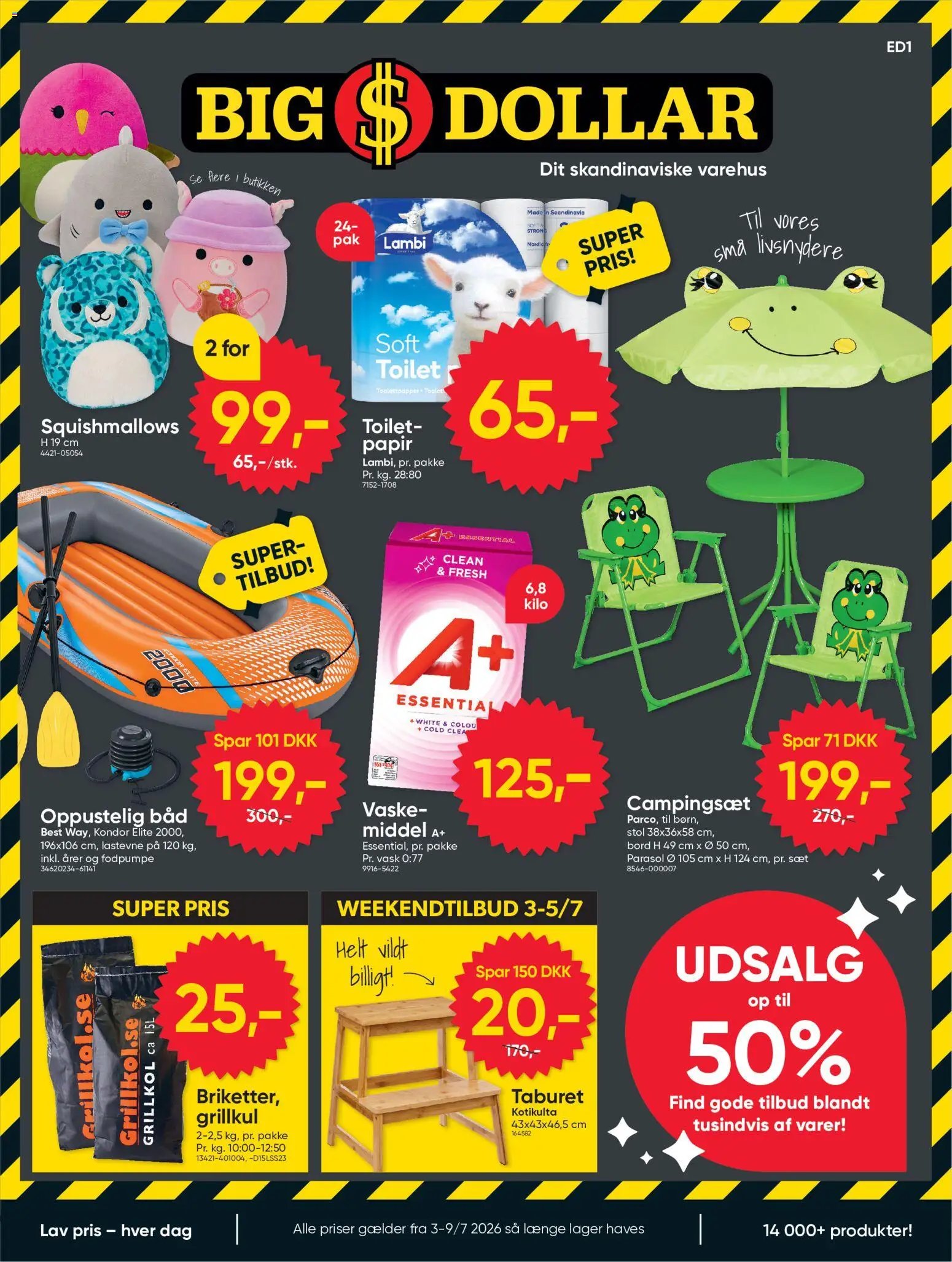 Bigdollar tilbudsavis fra 03/07/2026 Big Dollar - Tillbudsavis
