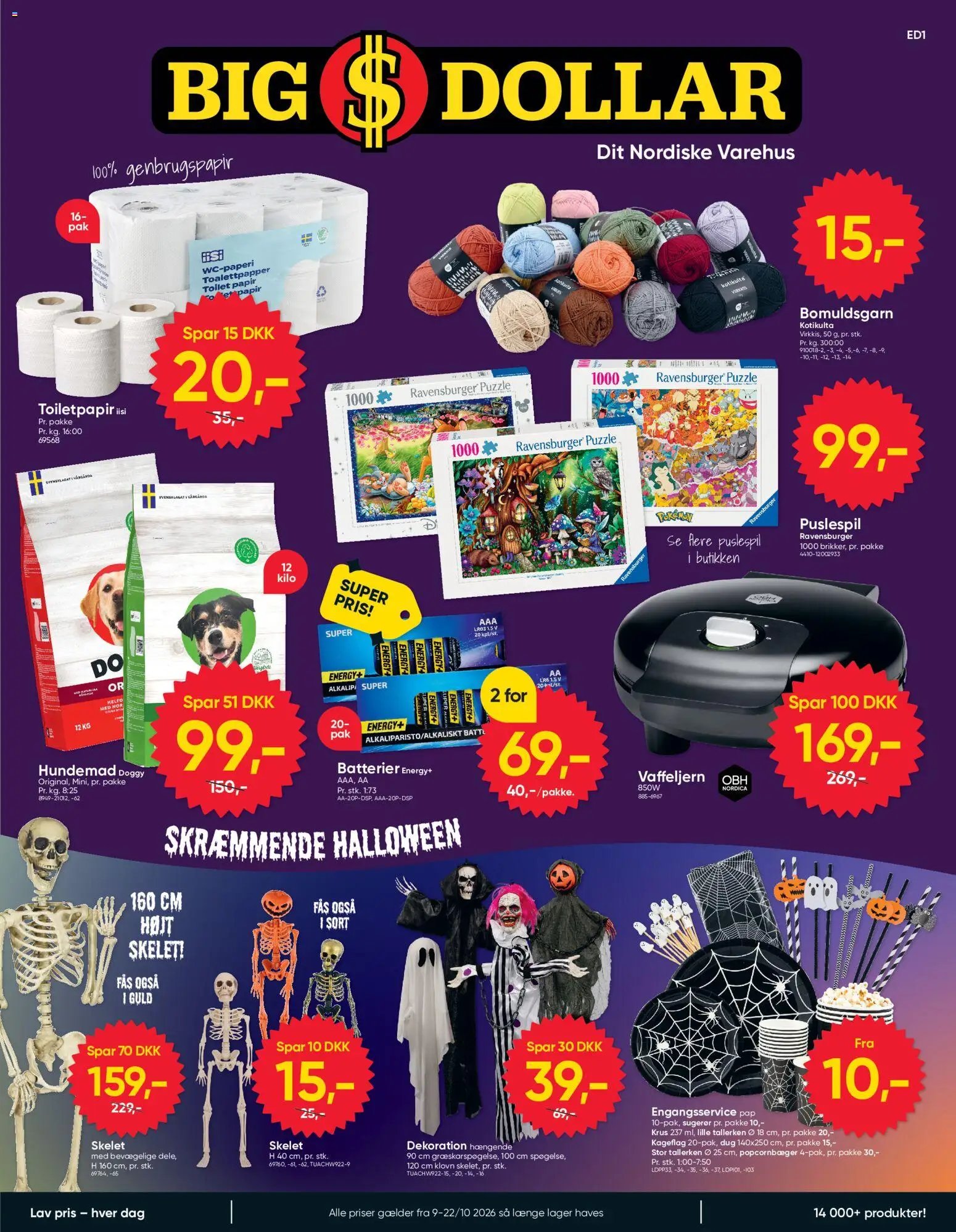 Nye Bigdollar tilbud fra 09/10/2026