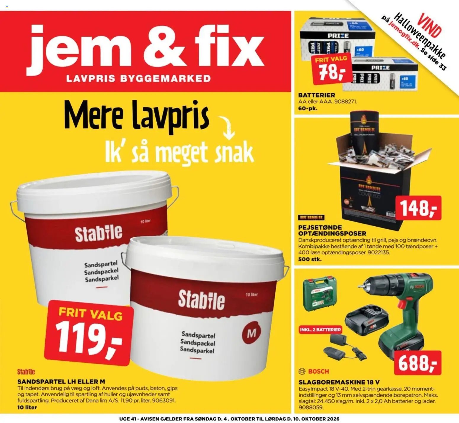 Jem & fix tilbudsavis fra 04/10/2026 Jem & fix - Tibudsavis uge 41
