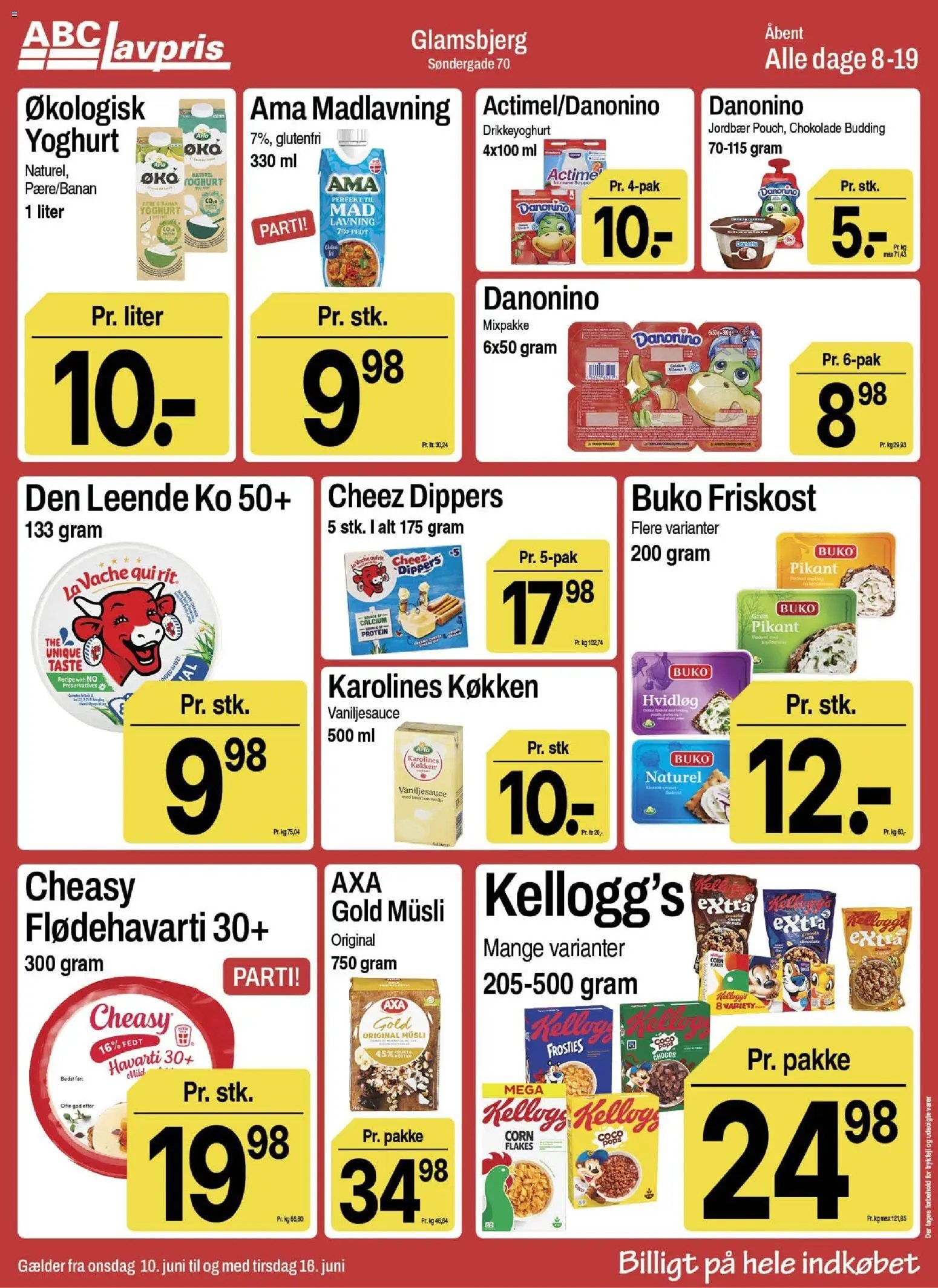 Abc Lavpris tilbudsavis fra 10/06/2026 Abc Lavpris - Glamsbjerg