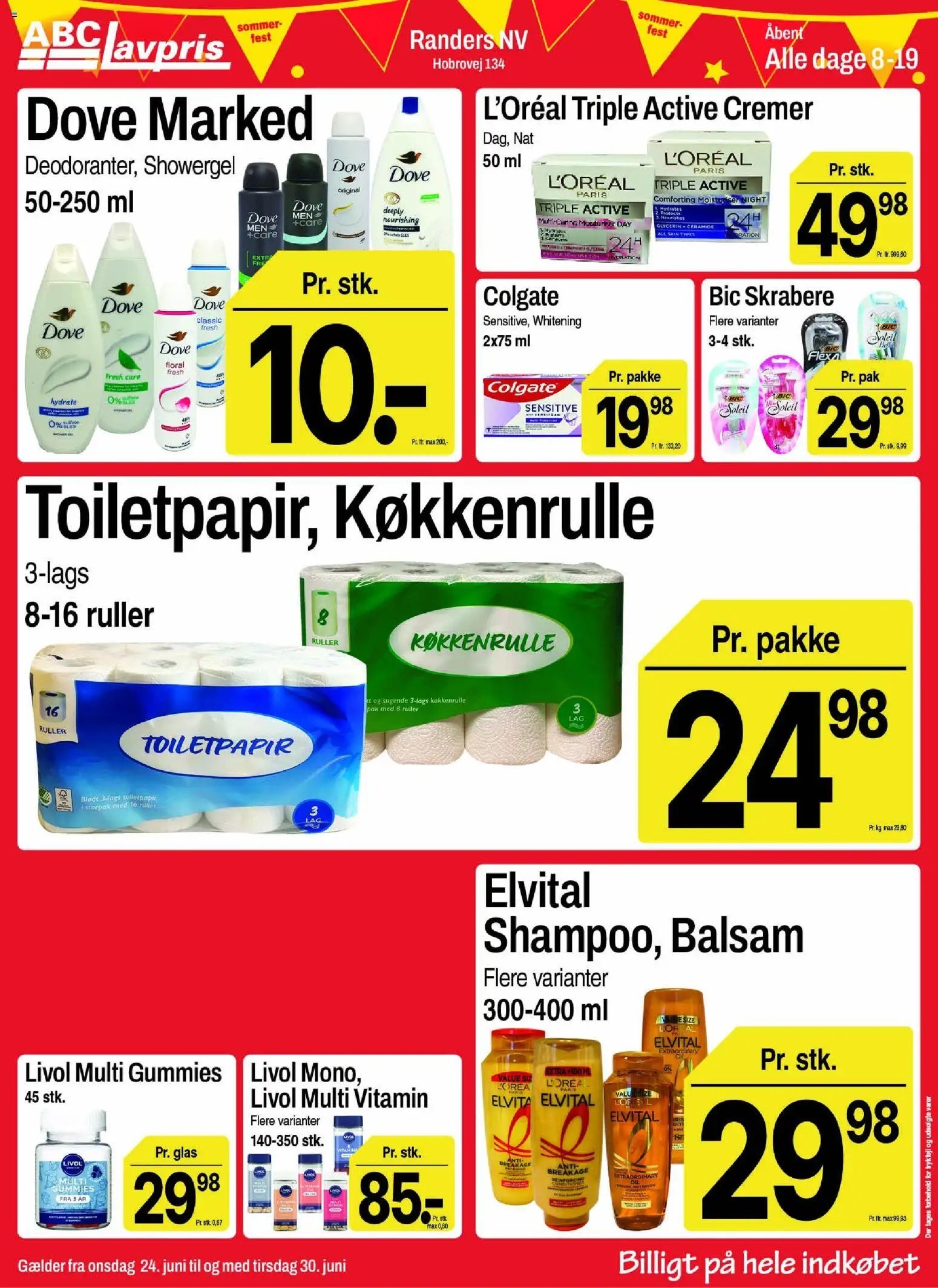Abc Lavpris tilbudsavis fra 24/06/2026 Abc Lavpris - Tilbudsavis uge 26