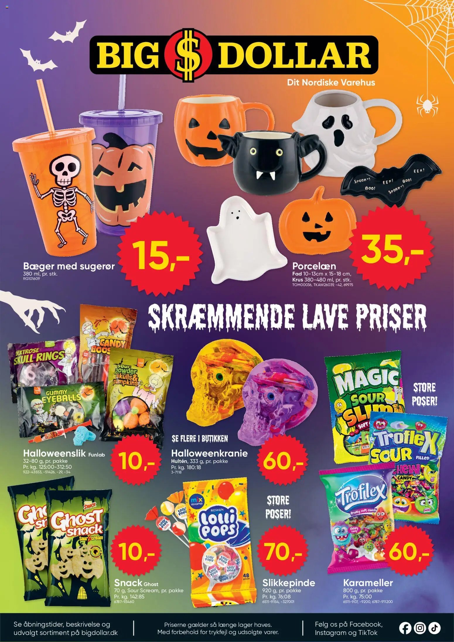 Bigdollar tilbudsavis fra 22/09/2026 Bigdollar - Tilbud - Halloween