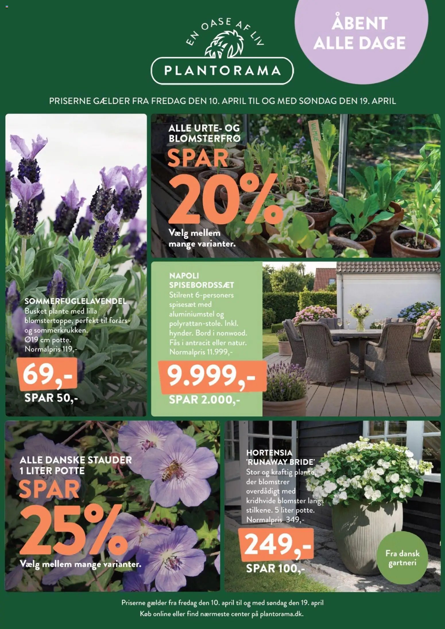 Plantorama tilbudsavis fra 10/04/2026 Plantorama - Tilbudsavis