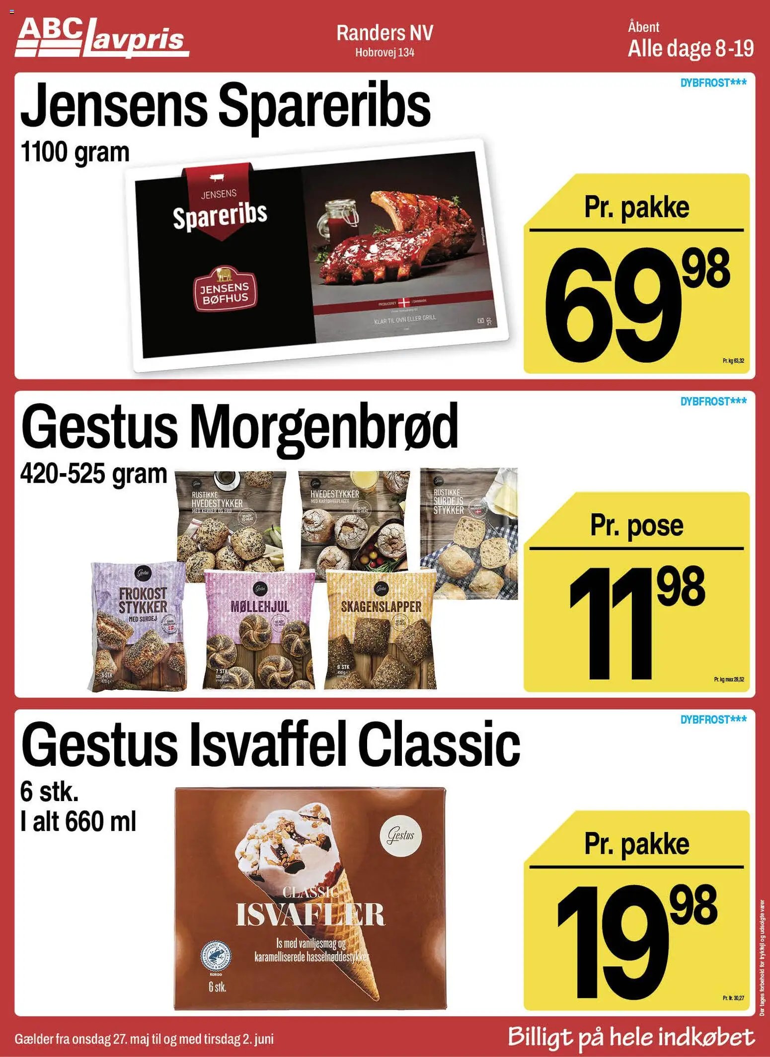 Abc Lavpris tilbudsavis fra 27/05/2026 Abc Lavpris - Tilbudsavis uge 22
