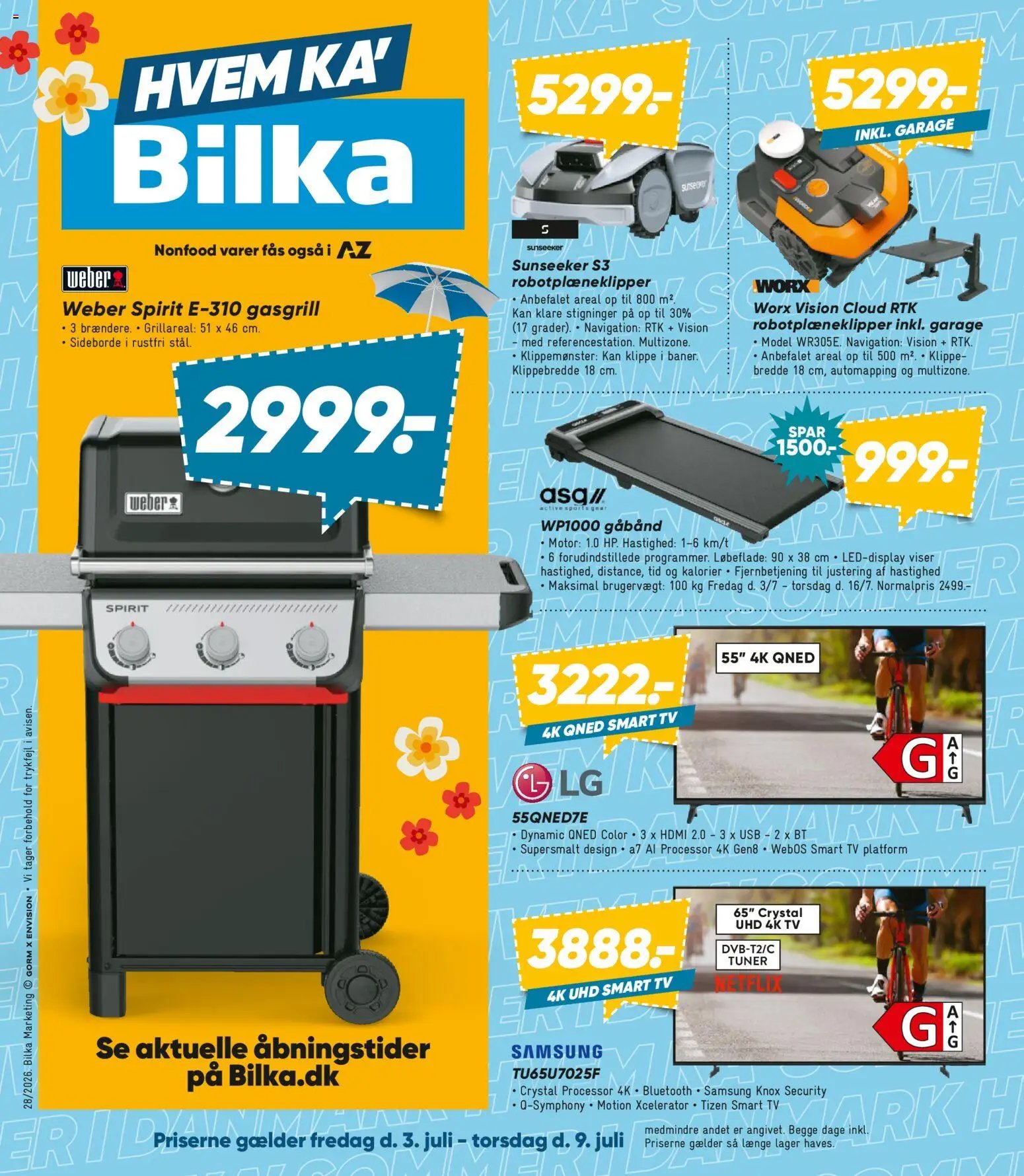 Bilka tilbudsavis fra 03/07/2026 Næste uges Bilka avis - Elektronik, Bolig, Have & Tekstil