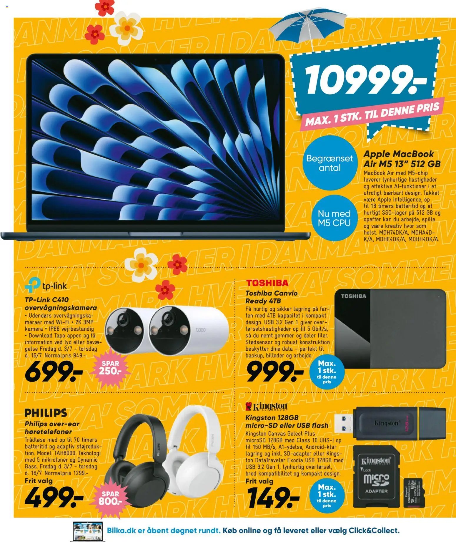 Bilka tilbudsavis fra 03/07/2026 Næste uges Bilka avis - Elektronik, Bolig, Have & Tekstil