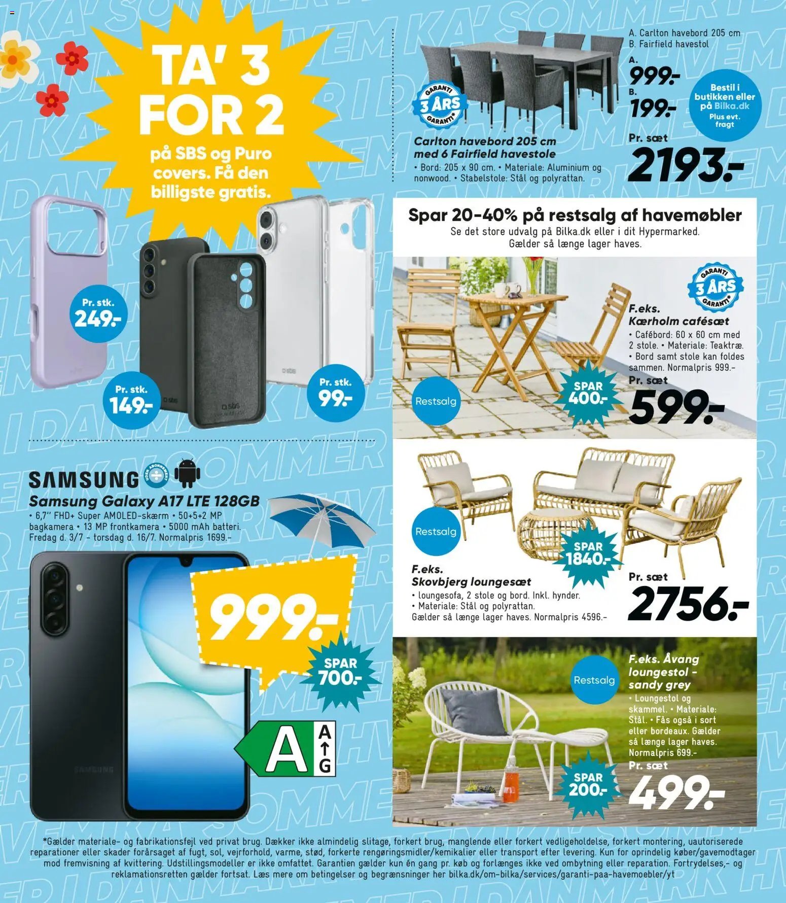 Bilka tilbudsavis fra 03/07/2026 Næste uges Bilka avis - Elektronik, Bolig, Have & Tekstil