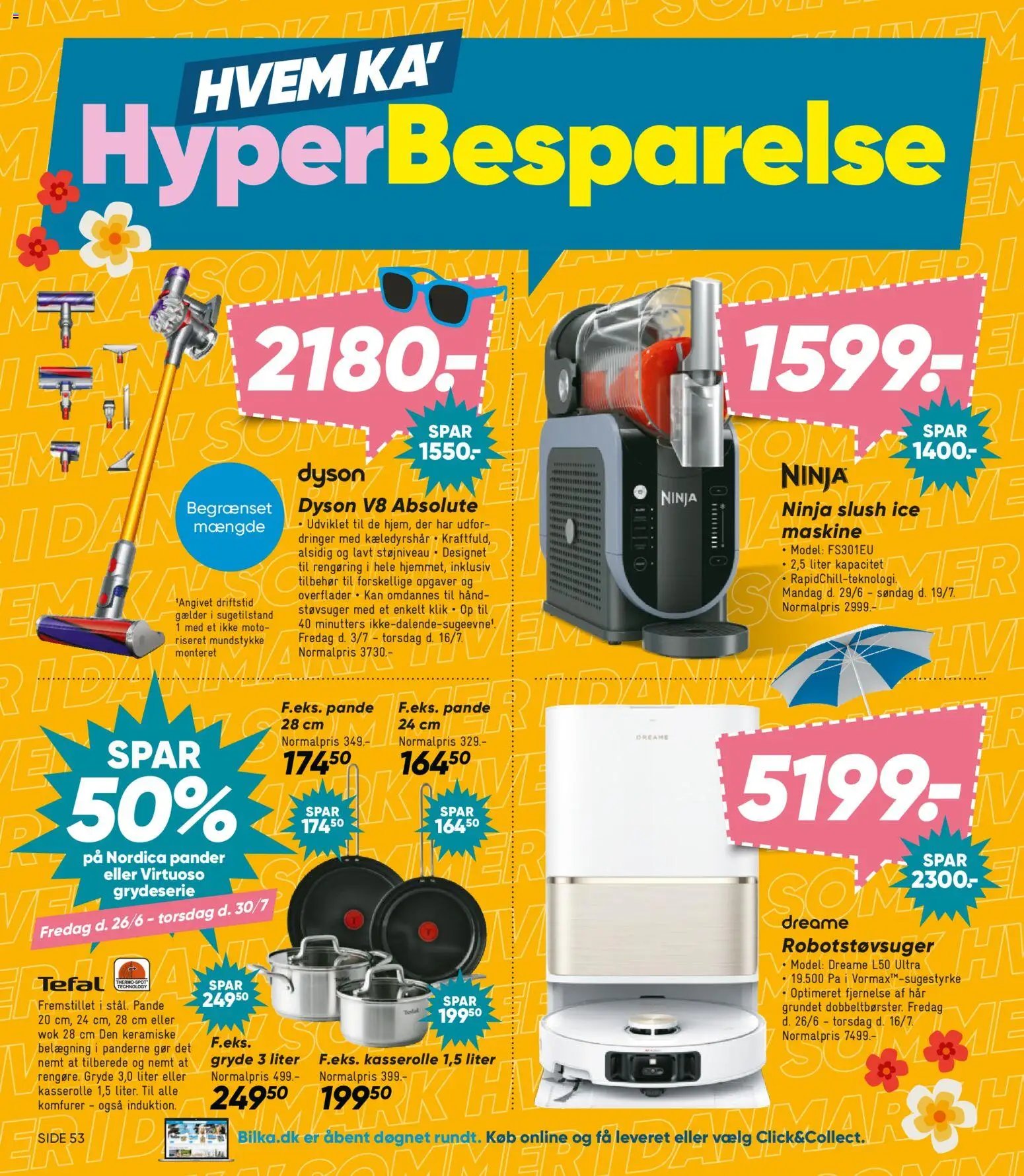 Bilka tilbudsavis fra 03/07/2026 Næste uges Bilka avis - Elektronik, Bolig, Have & Tekstil