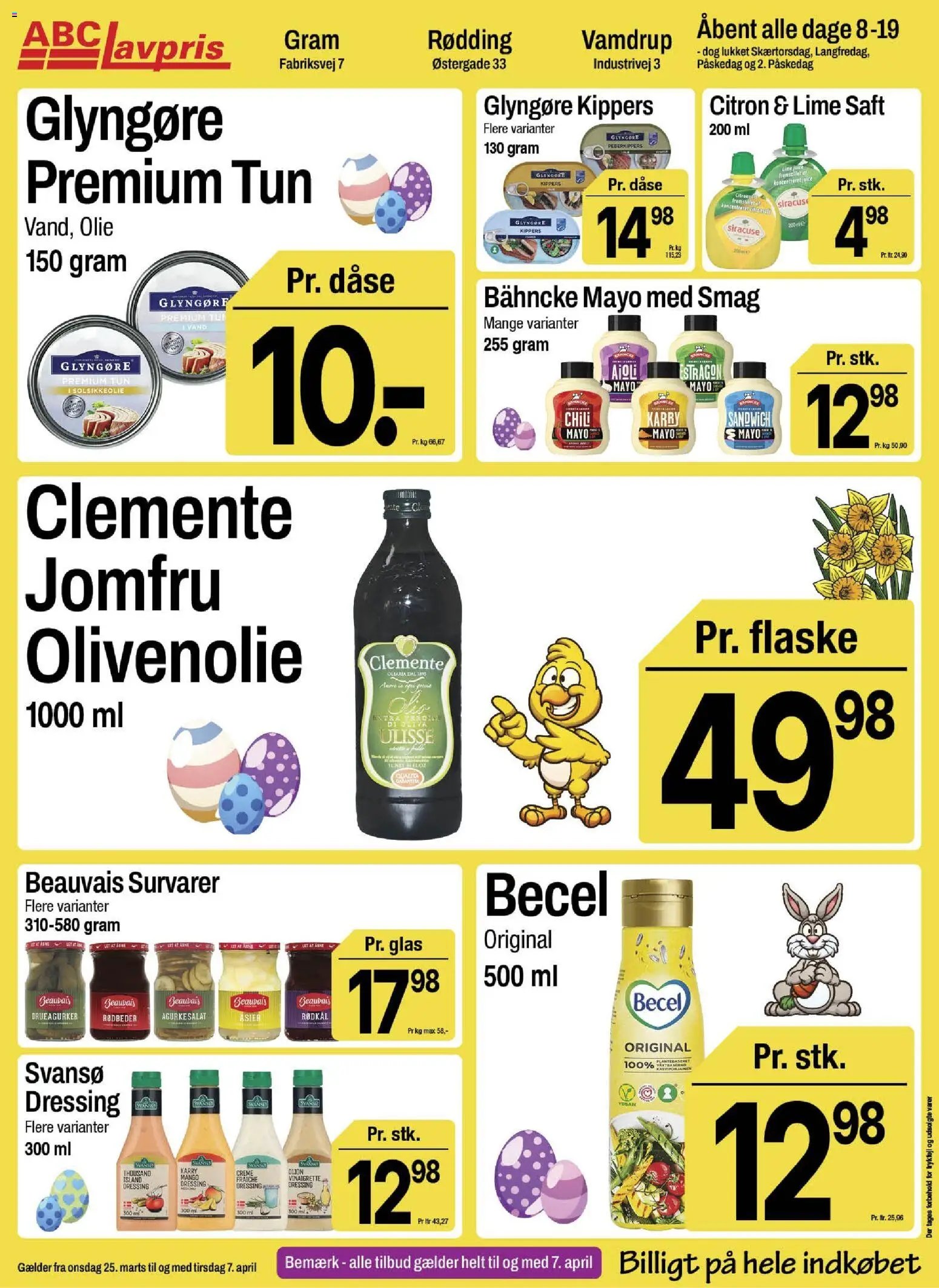 Abc Lavpris tilbudsavis fra 25/03/2026 Abc Lavpris - Gram