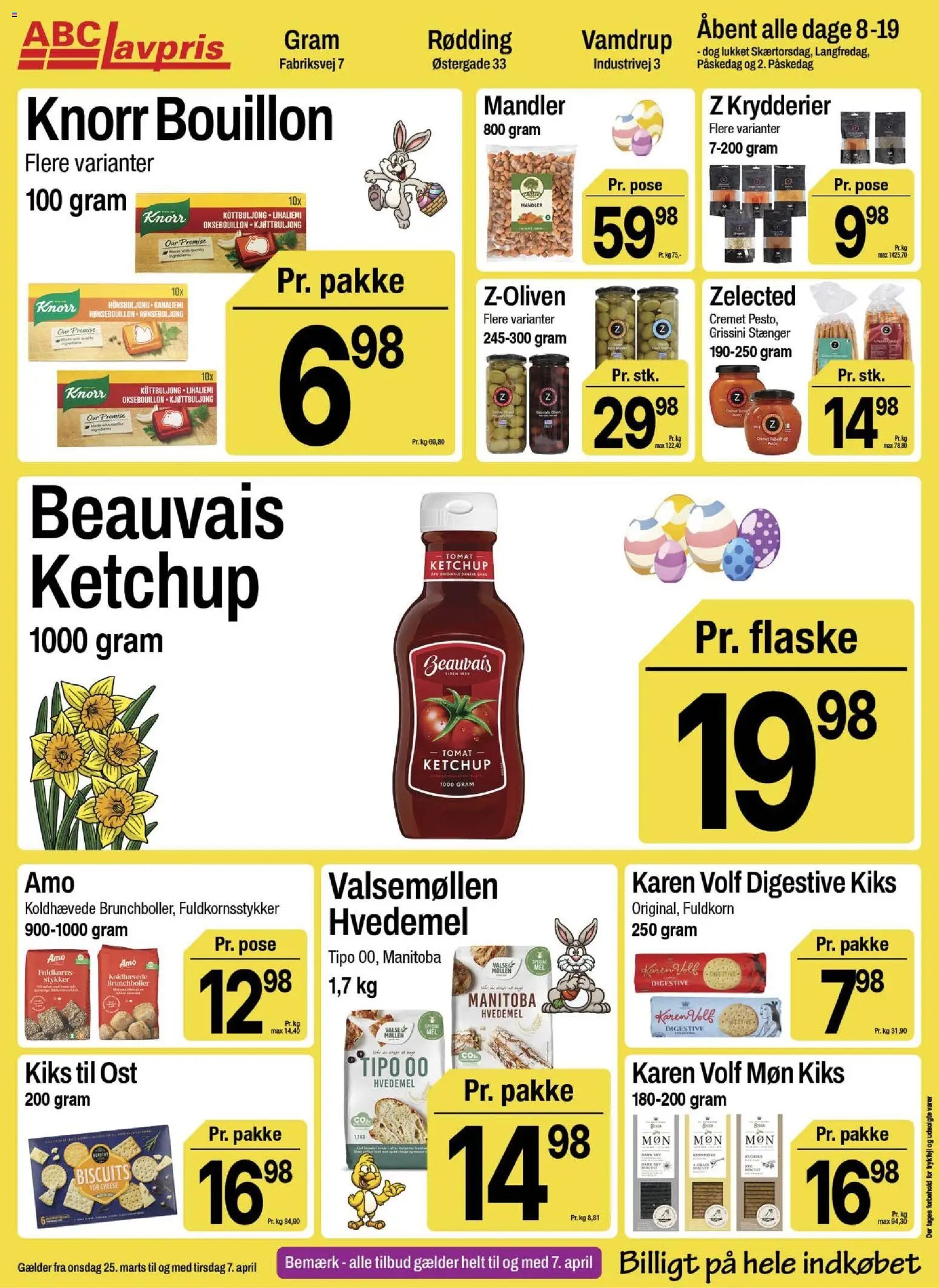 Abc Lavpris tilbudsavis fra 25/03/2026 Abc Lavpris - Gram