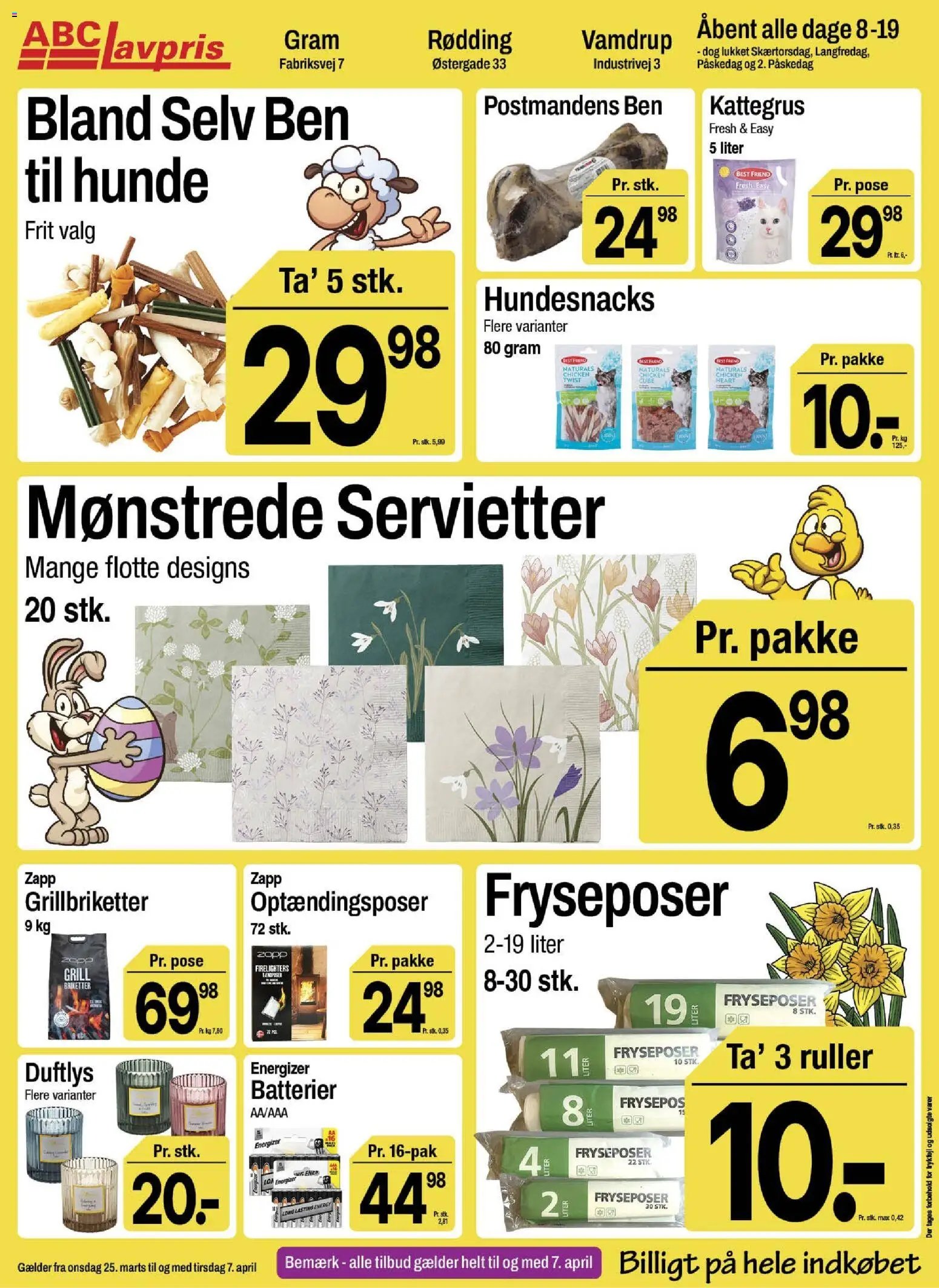 Abc Lavpris tilbudsavis fra 25/03/2026 Abc Lavpris - Gram