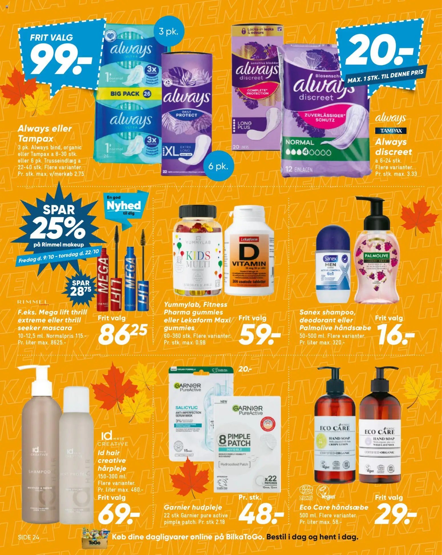 Nye Bilka tilbud fra 09/10/2026