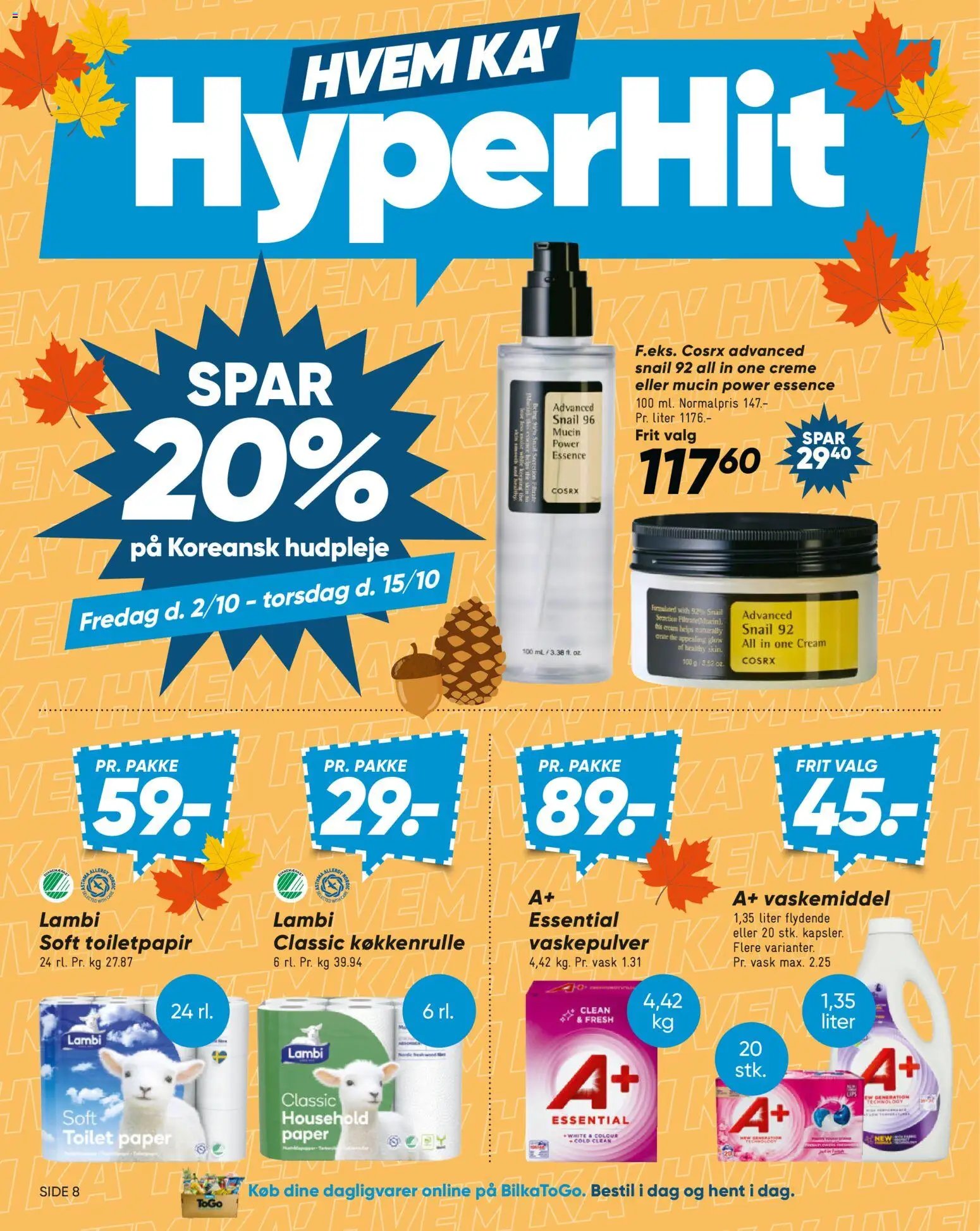 Nye Bilka tilbud fra 09/10/2026