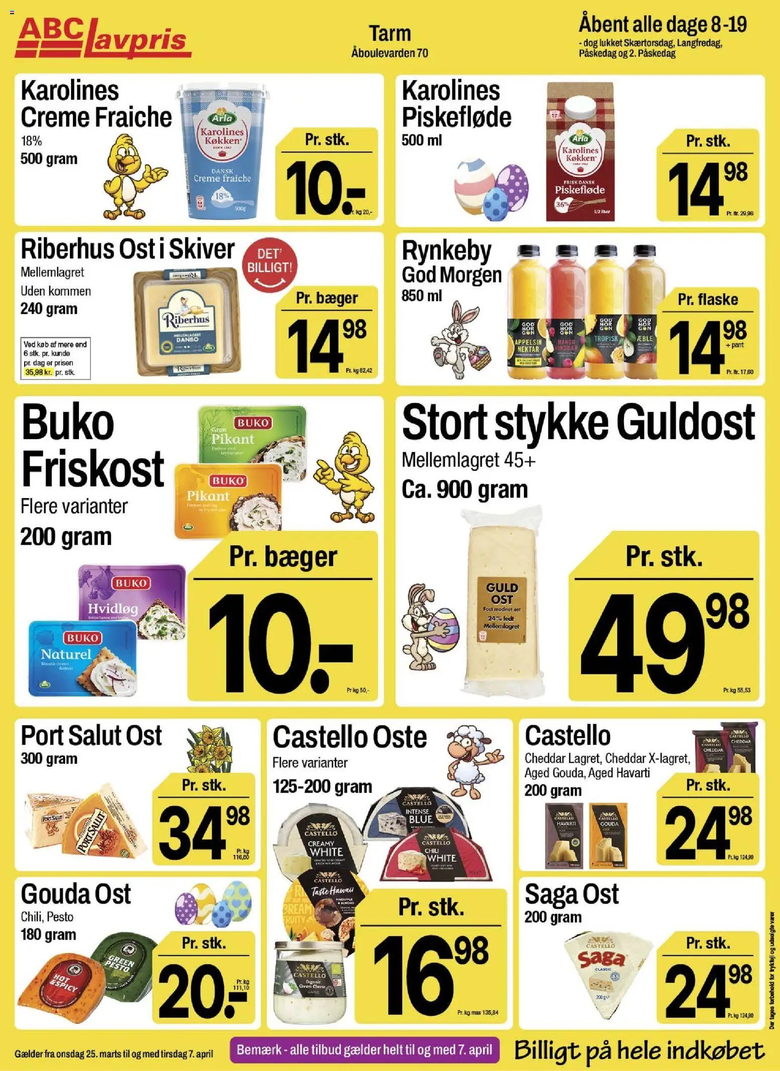 Abc Lavpris tilbudsavis fra 25/03/2026 Abc Lavpris - Tarm