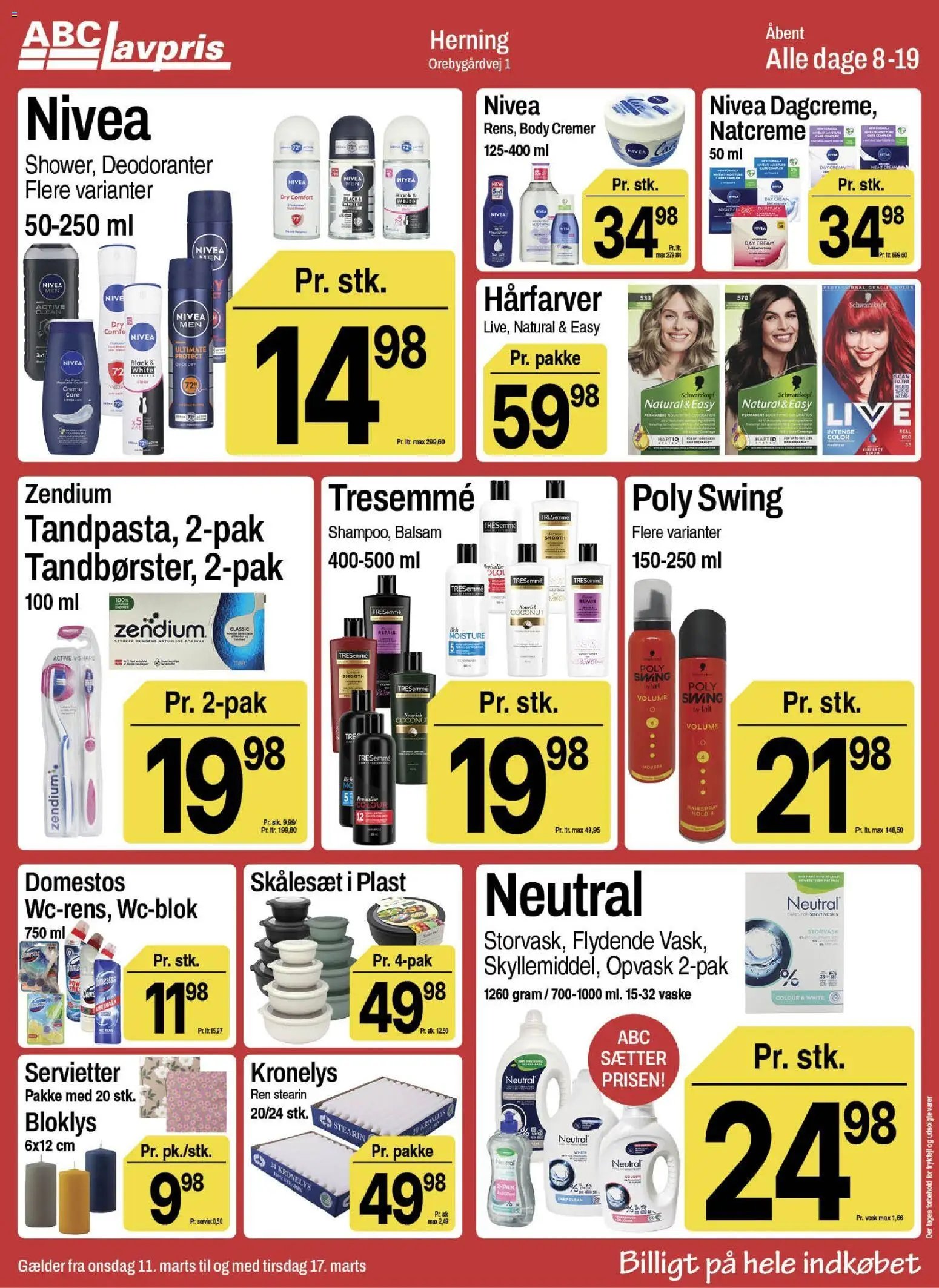 Abc Lavpris tilbudsavis fra 11/03/2026 Abc Lavpris - Herning