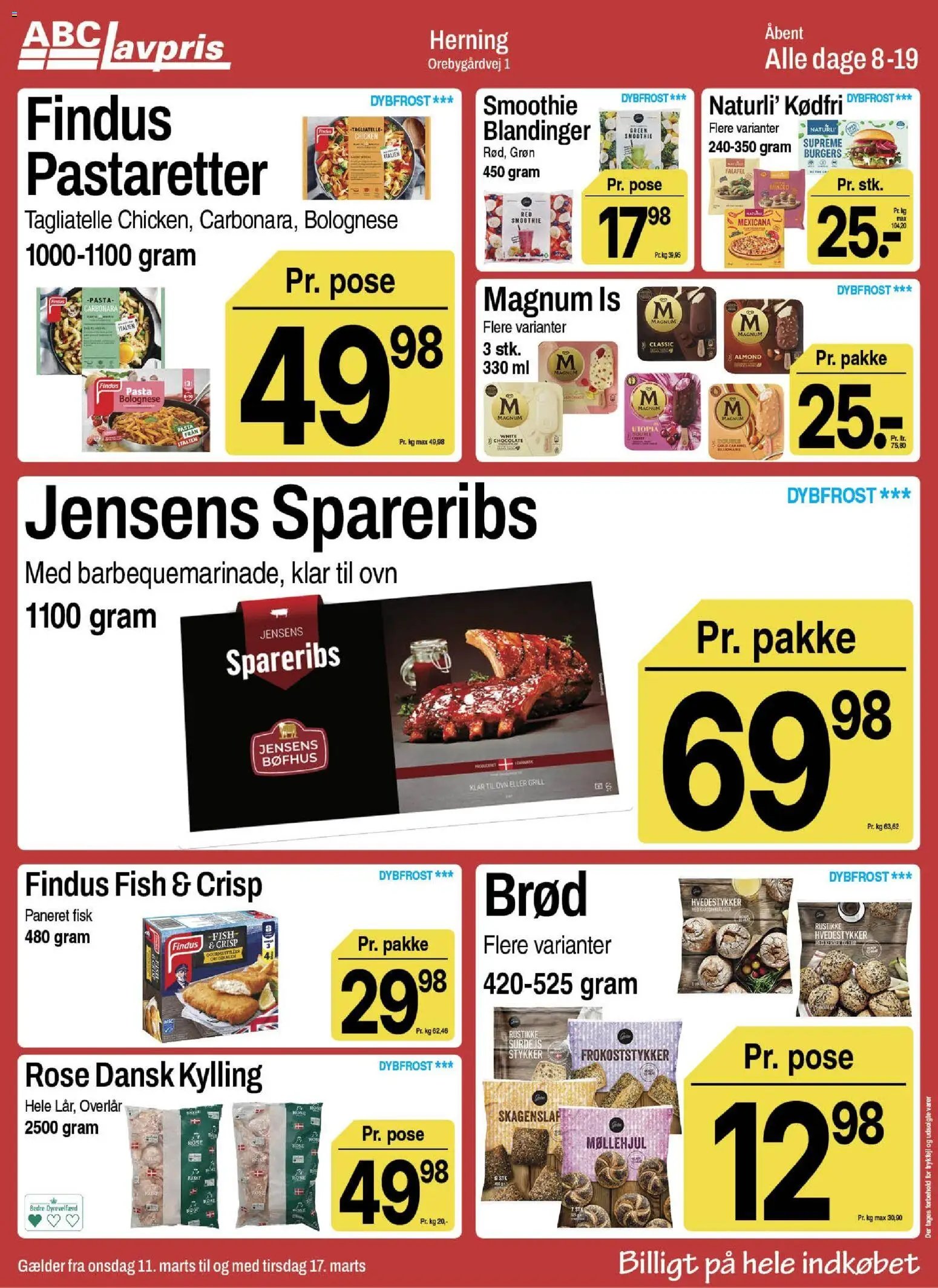 Abc Lavpris tilbudsavis fra 11/03/2026 Abc Lavpris - Herning