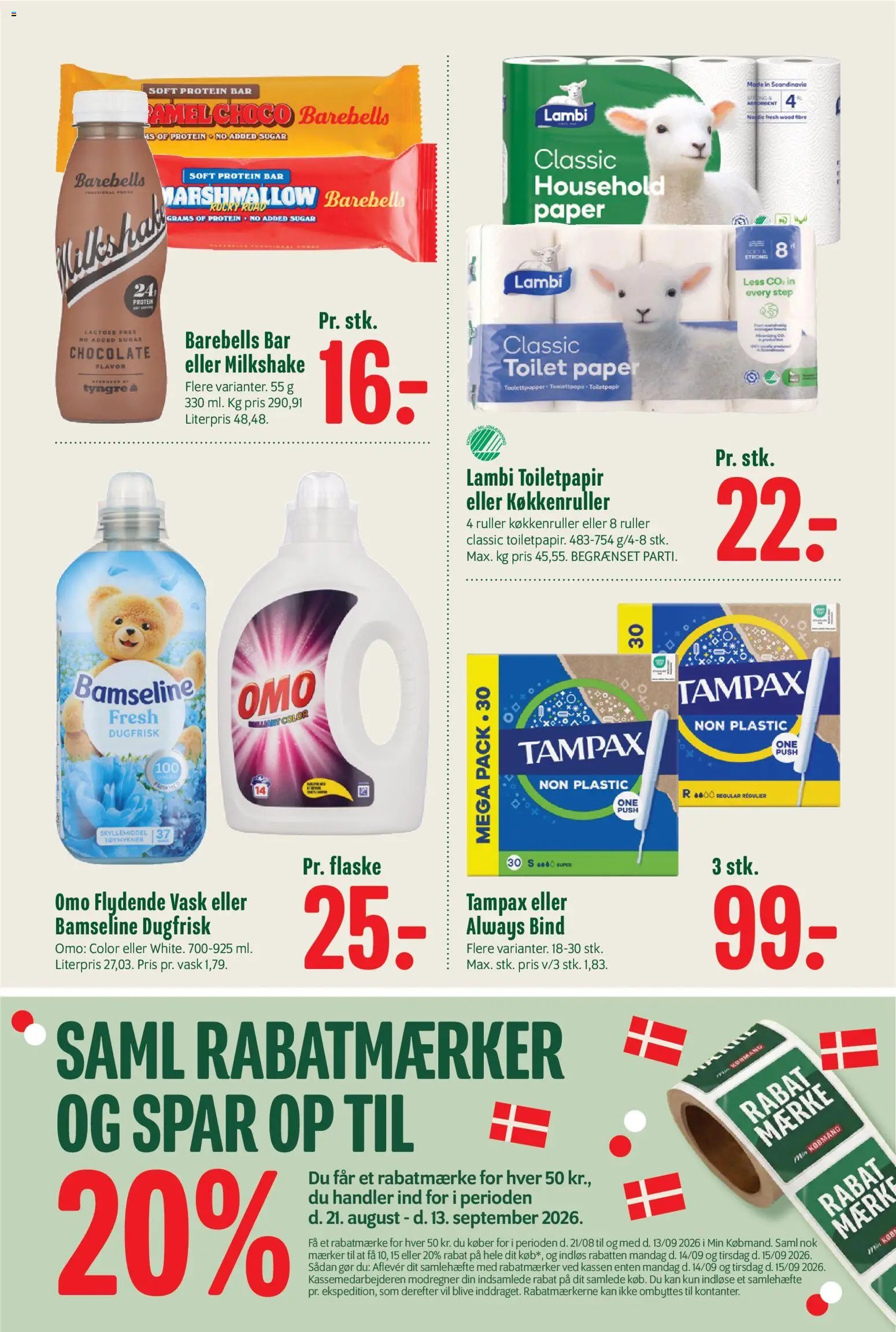 Min Købmand tilbudsavis fra 28/08/2026 Min Købmand - Tilbudsavis uge 36