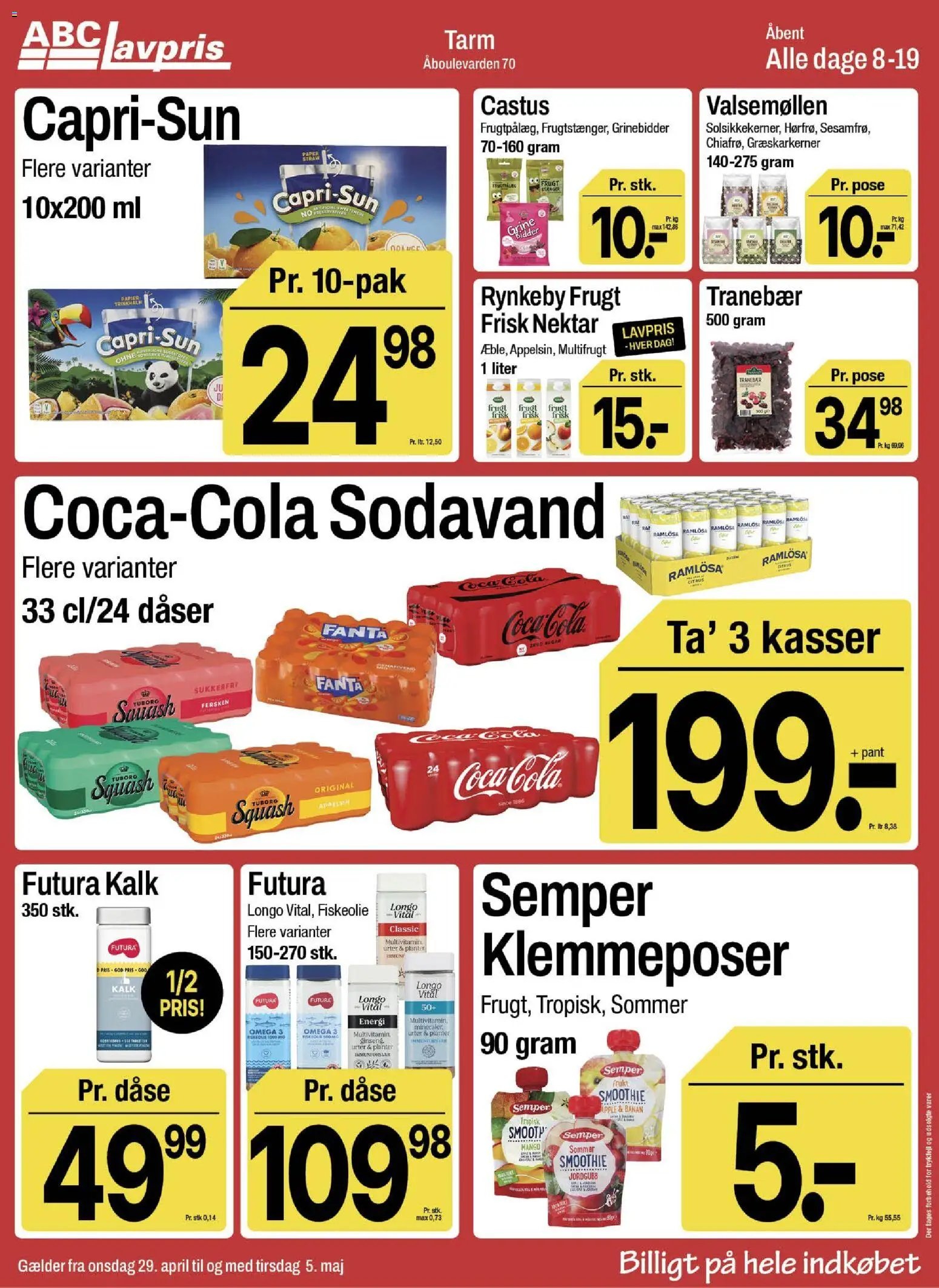 Abc Lavpris tilbudsavis fra 29/04/2026 Abc Lavpris - Tarm
