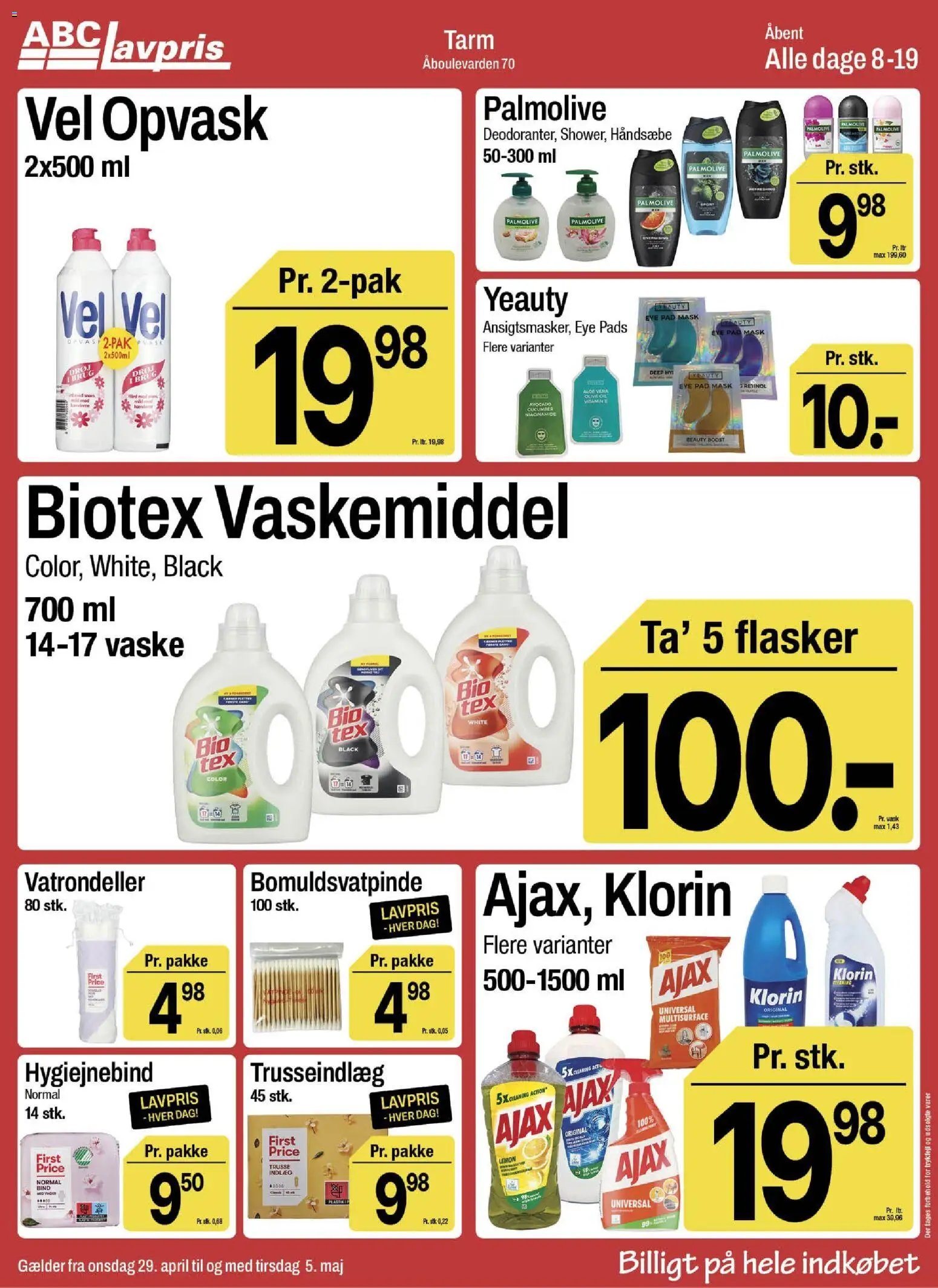 Abc Lavpris tilbudsavis fra 29/04/2026 Abc Lavpris - Tarm