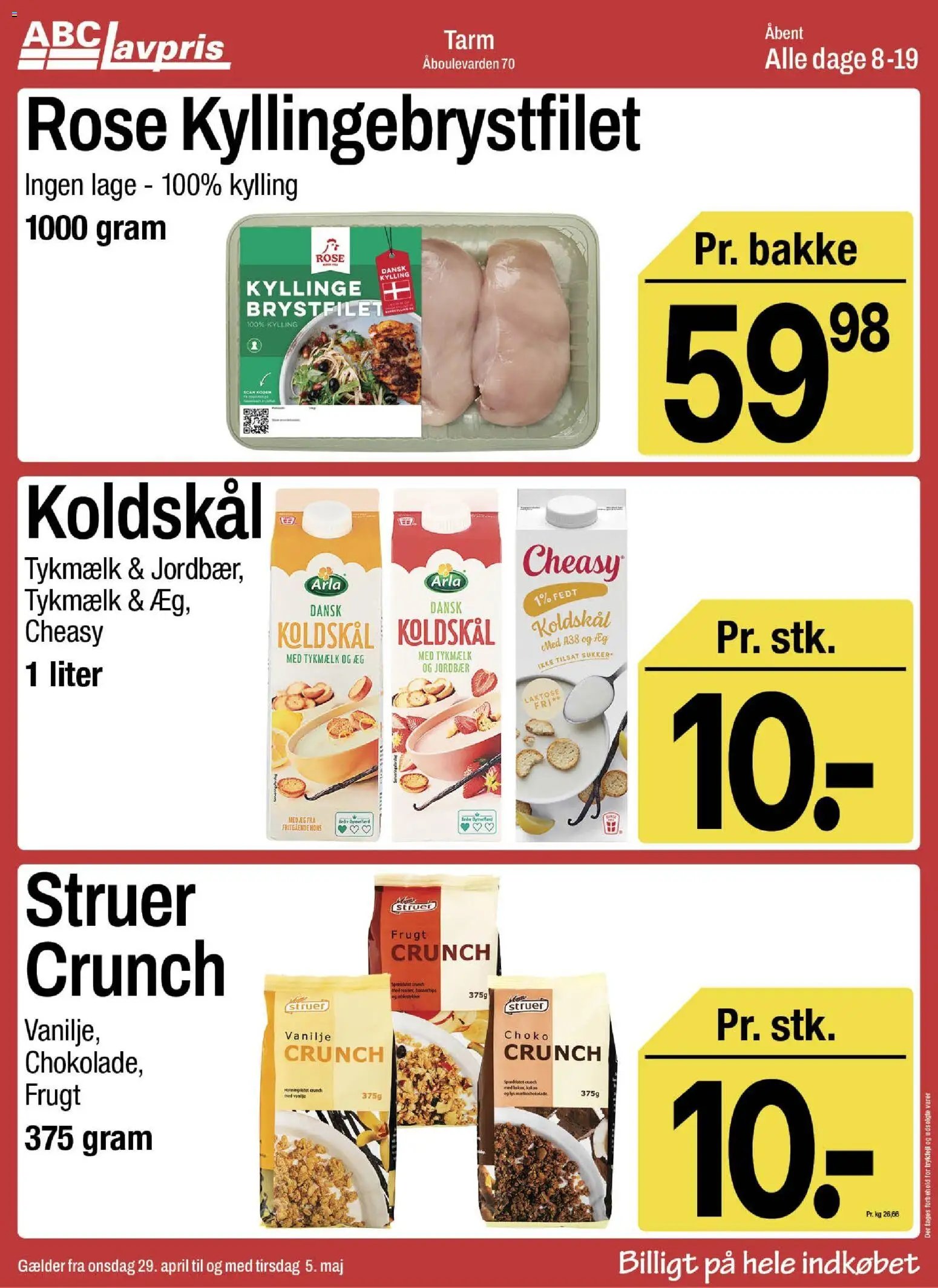 Abc Lavpris tilbudsavis fra 29/04/2026 Abc Lavpris - Tarm