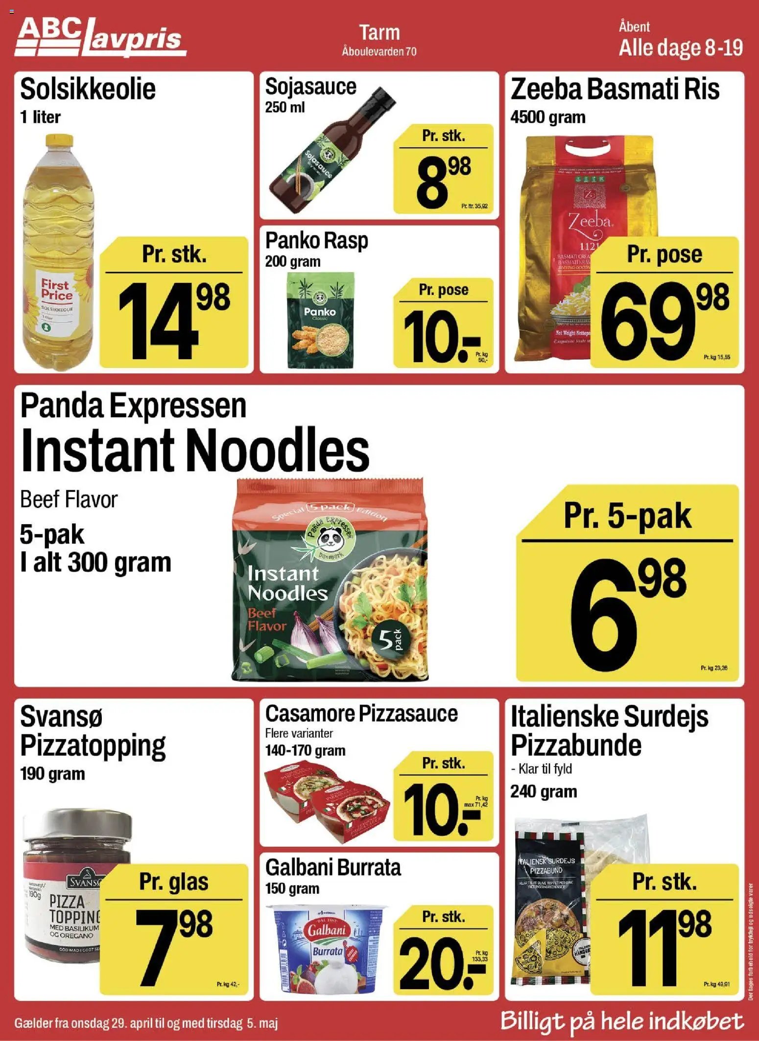 Abc Lavpris tilbudsavis fra 29/04/2026 Abc Lavpris - Tarm