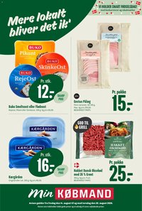 Min Købmand tilbudsavis fra 14/08/2026 Min Købmand - Tilbudsavis uge 34