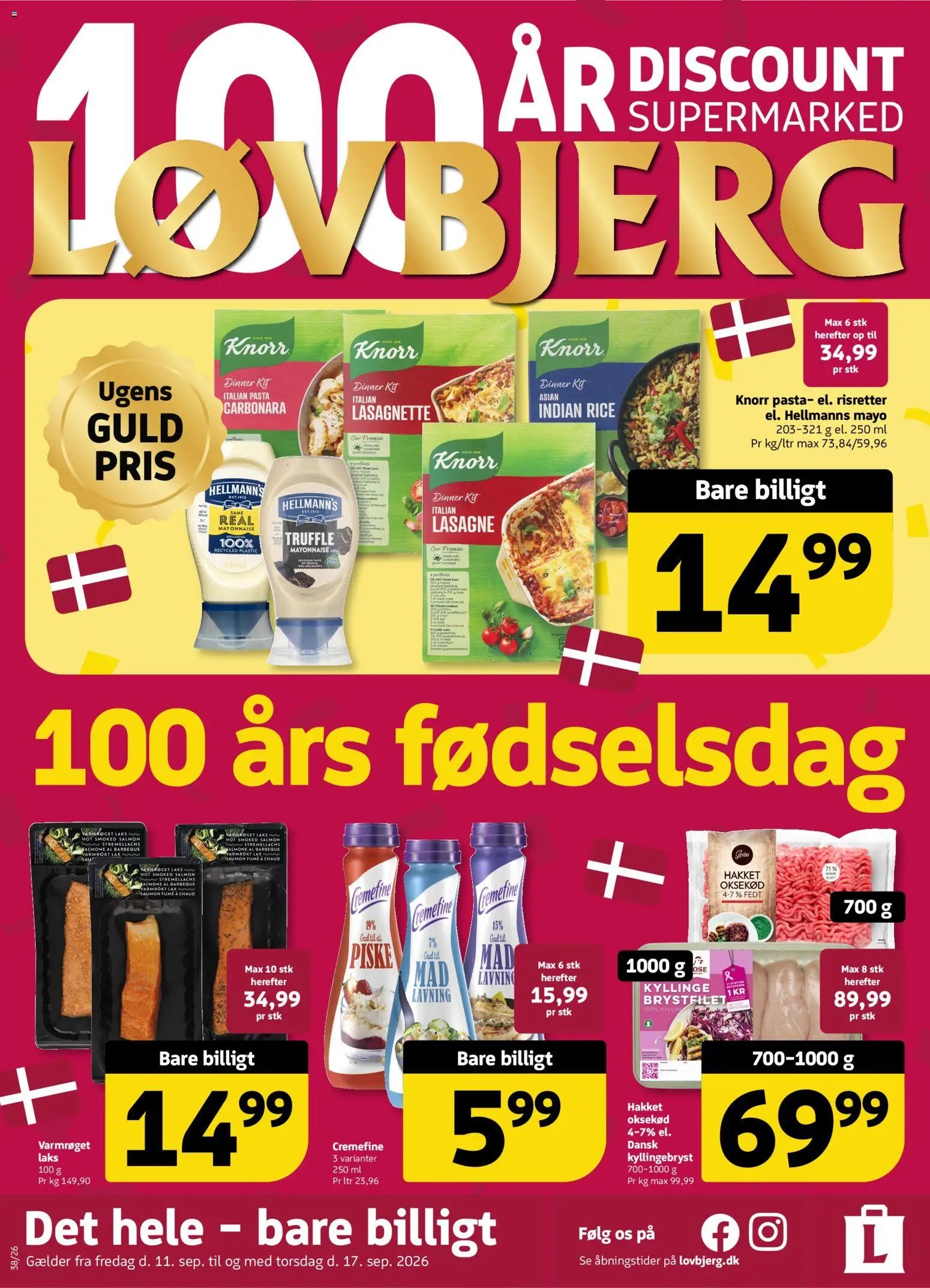 Løvbjerg tilbudsavis fra 11/09/2026 Løvbjerg - Tilbudsavis uge 38