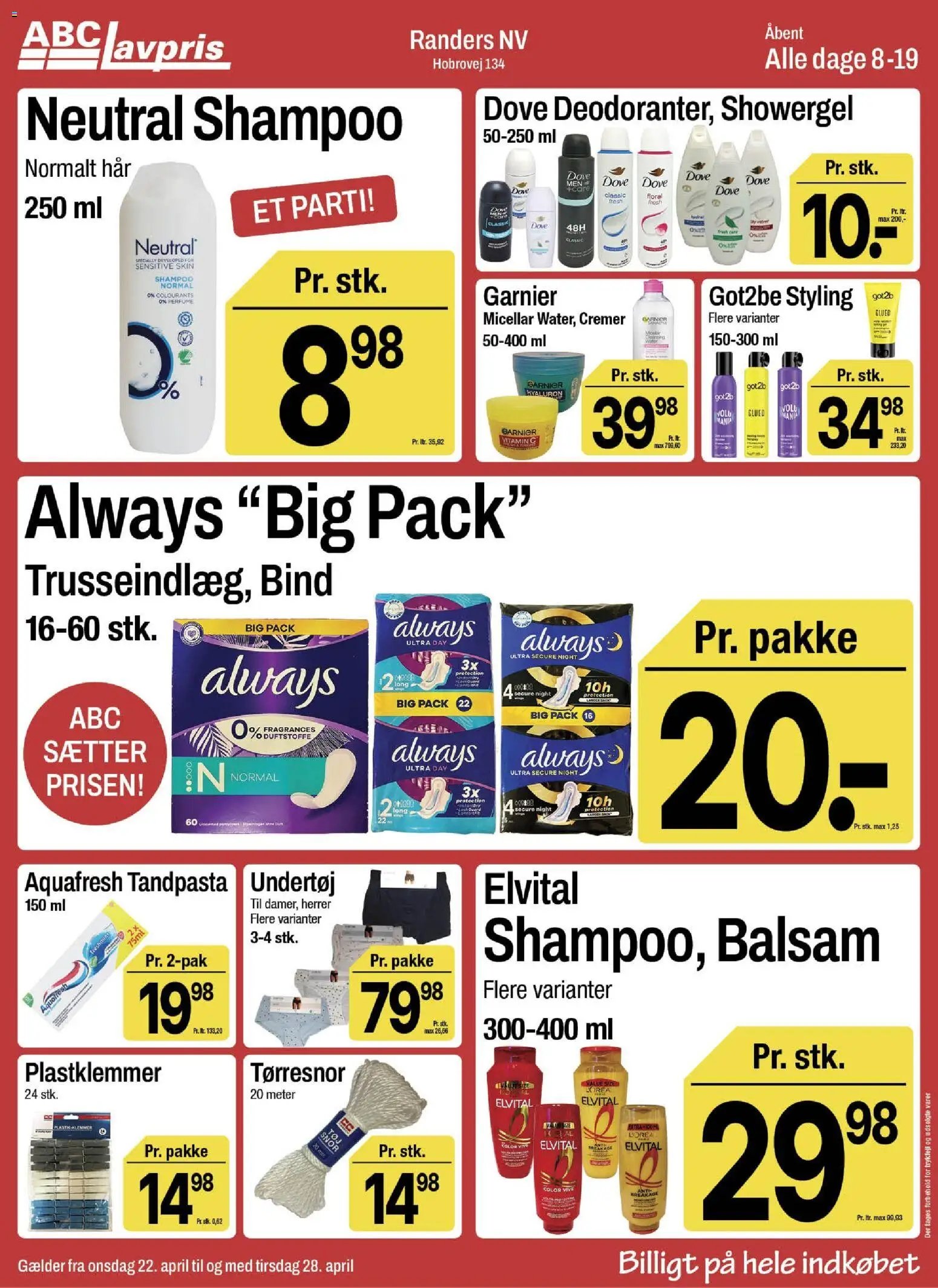 Abc Lavpris tilbudsavis fra 22/04/2026 Abc Lavpris - Randers NV