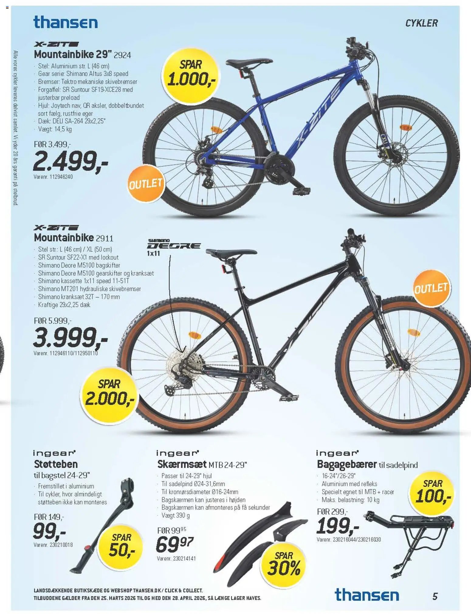 Thansen tilbudsavis fra 25/03/2026 Thansen - Tilbudsavis