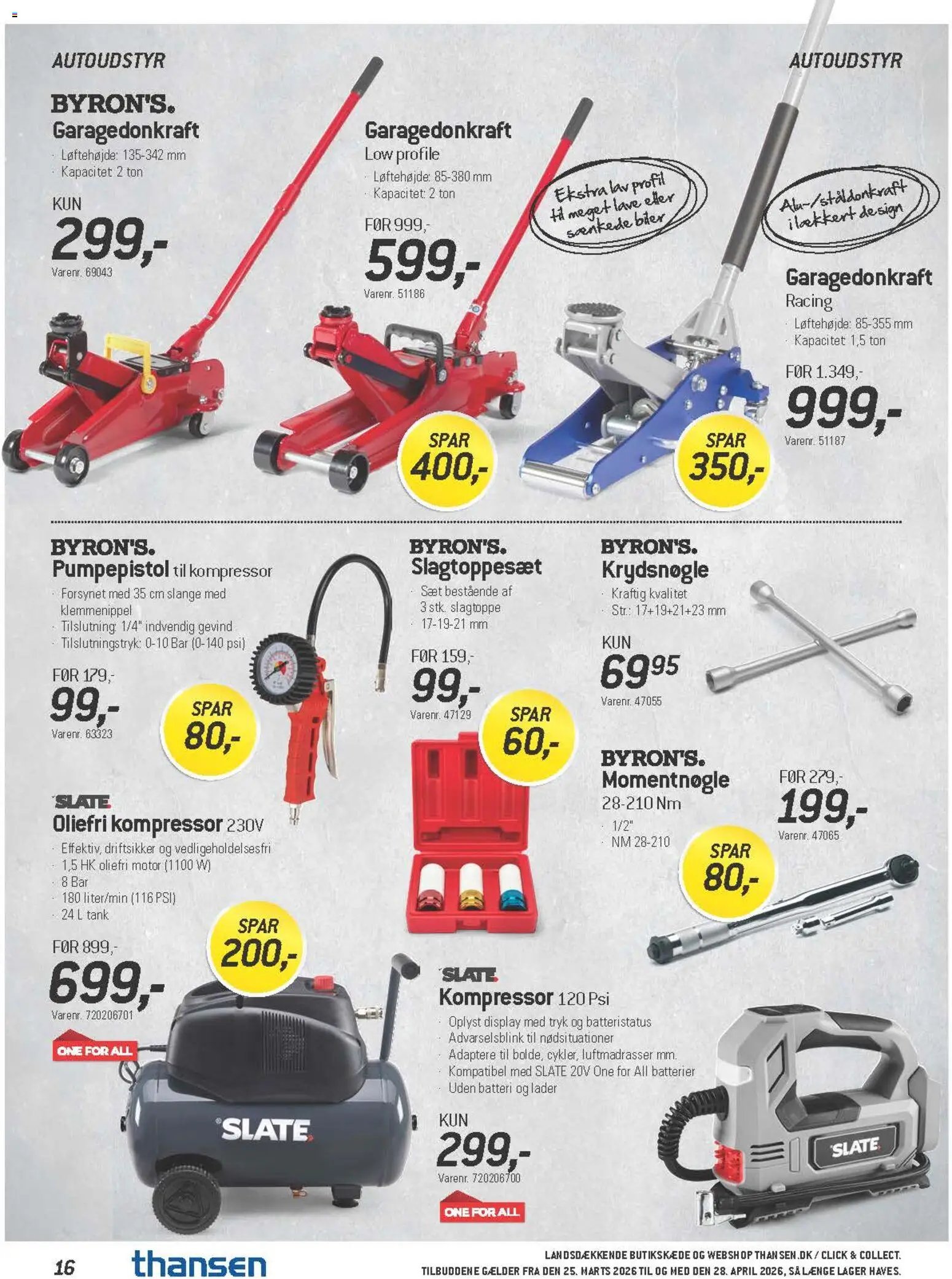 Thansen tilbudsavis fra 25/03/2026 Thansen - Tilbudsavis
