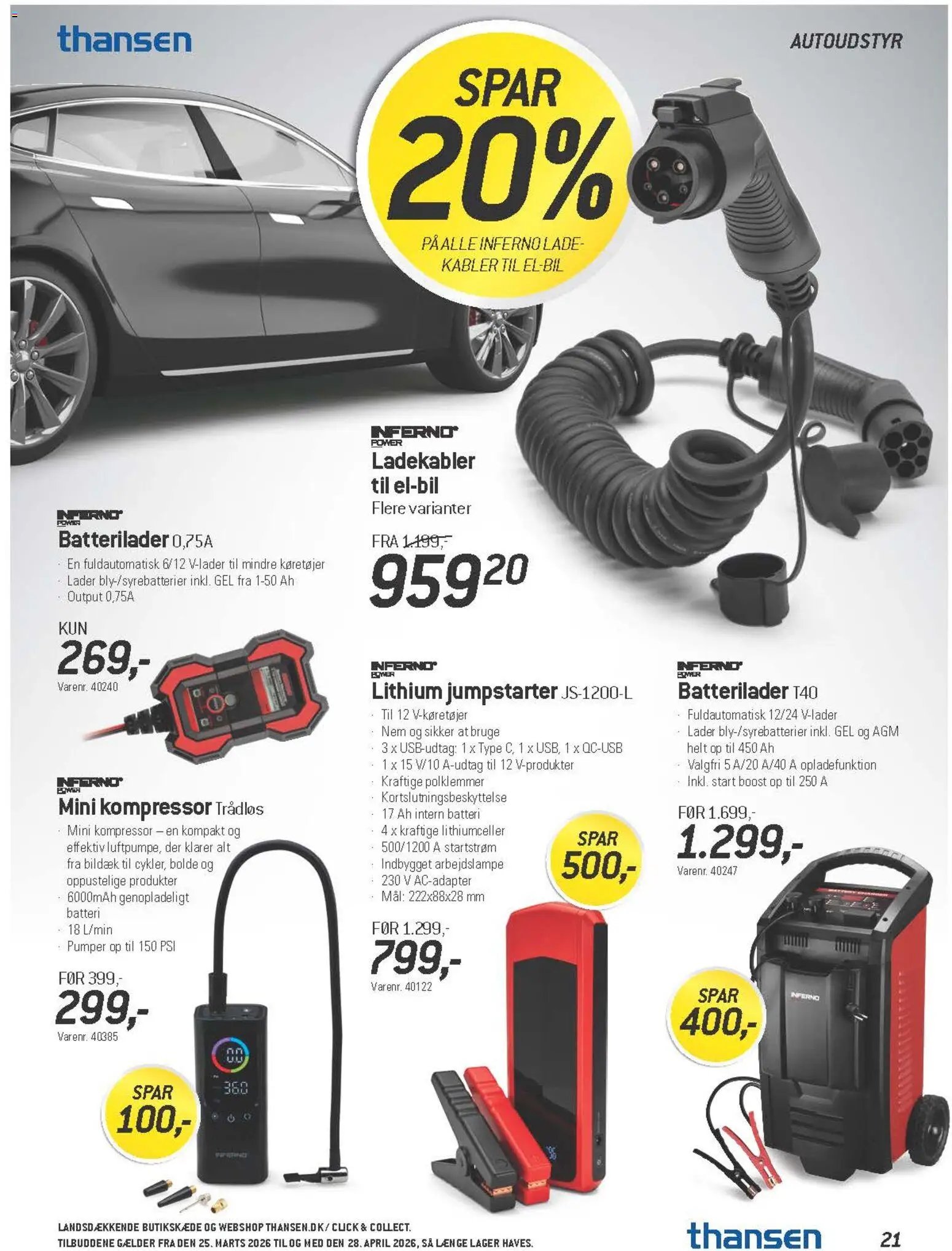 Thansen tilbudsavis fra 25/03/2026 Thansen - Tilbudsavis