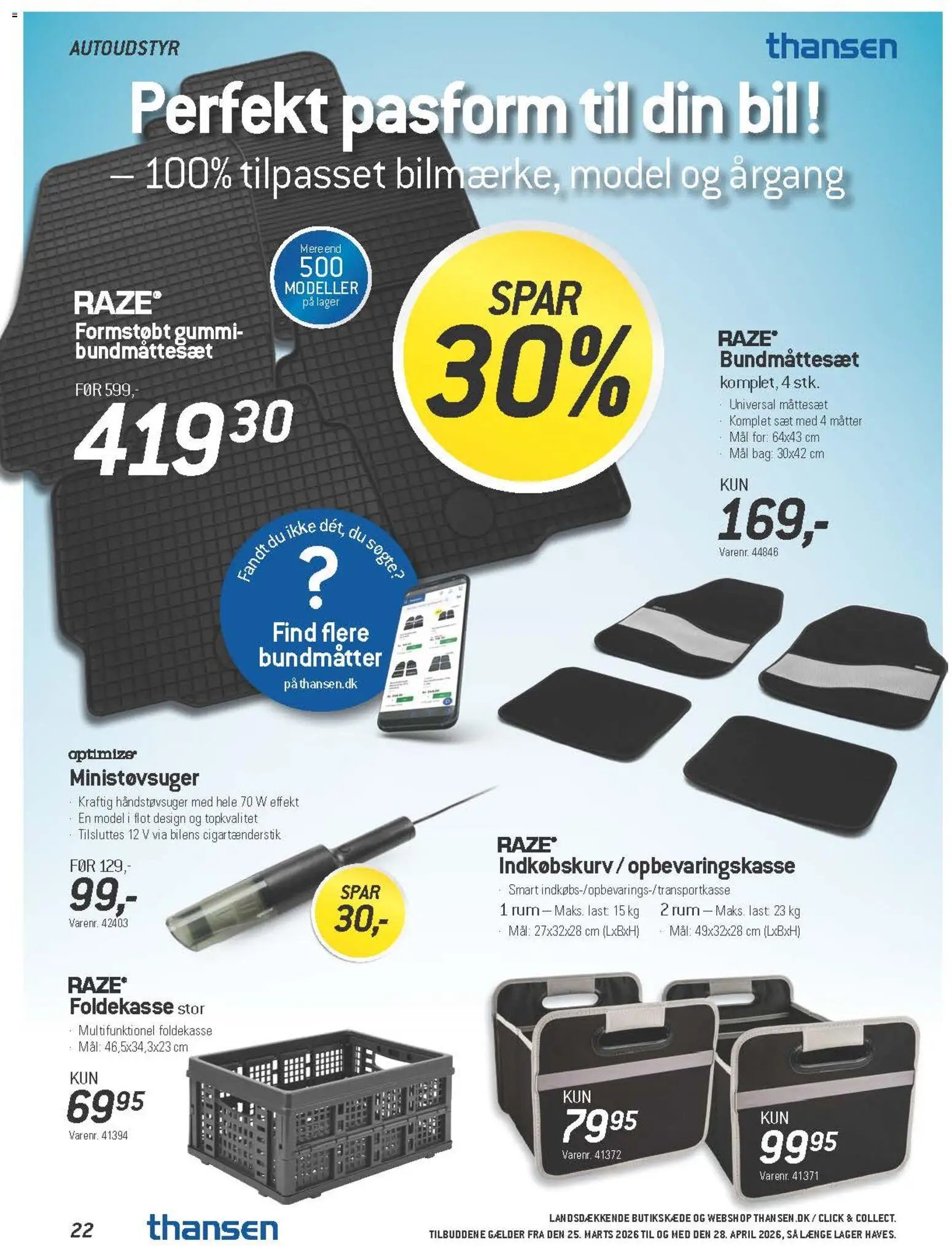 Thansen tilbudsavis fra 25/03/2026 Thansen - Tilbudsavis