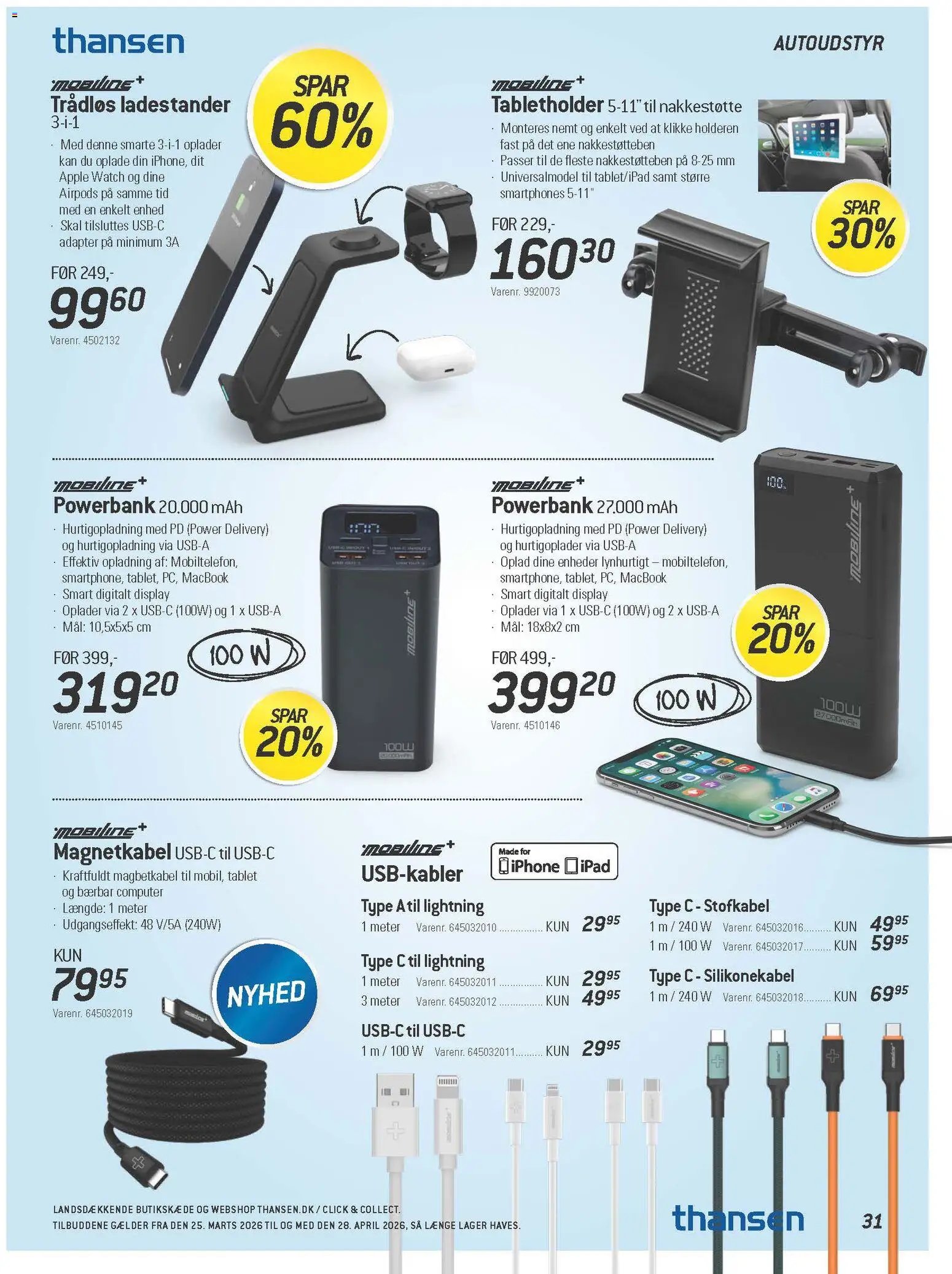 Thansen tilbudsavis fra 25/03/2026 Thansen - Tilbudsavis