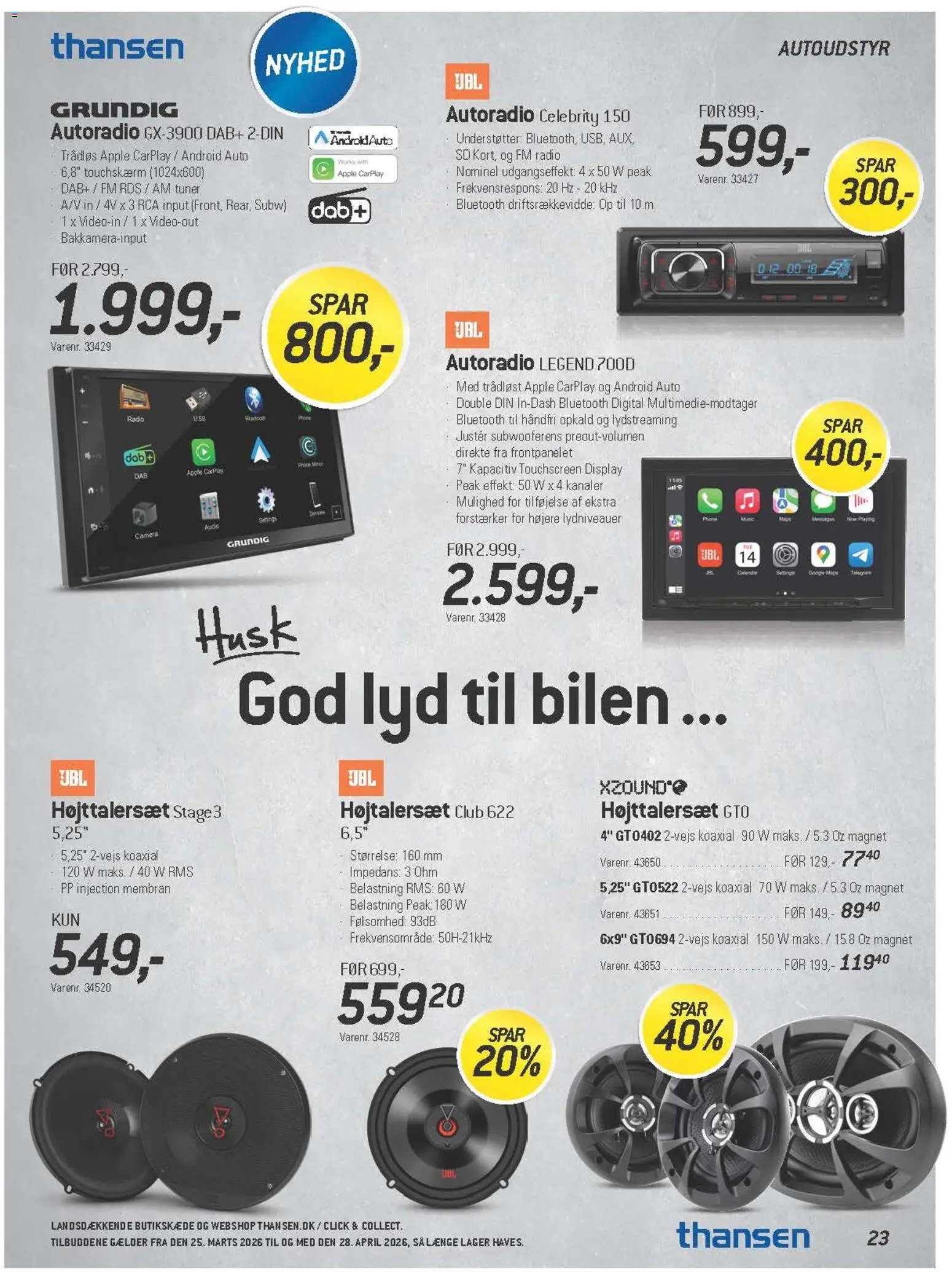 Thansen tilbudsavis fra 25/03/2026 Thansen - Tilbudsavis