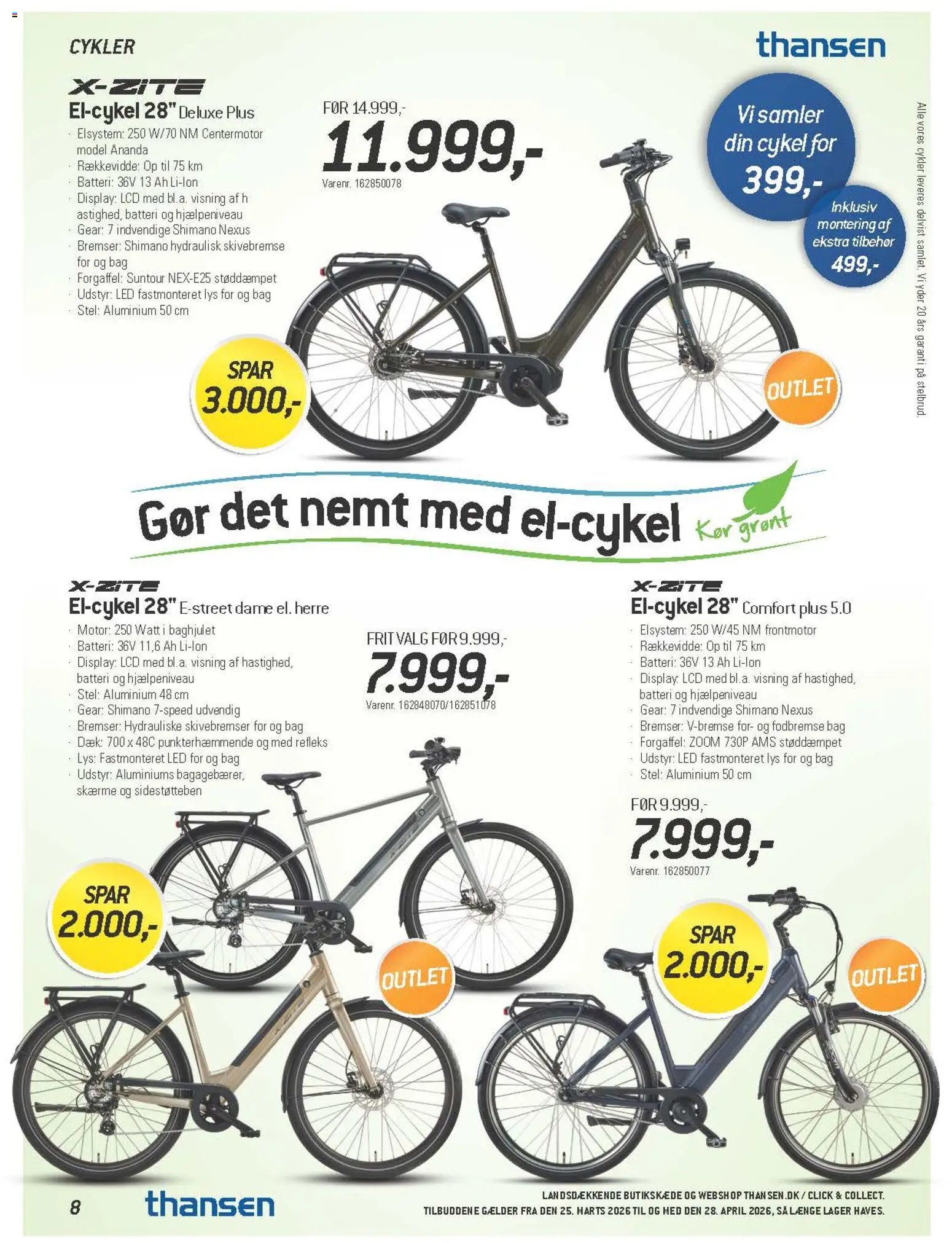 Thansen tilbudsavis fra 25/03/2026 Thansen - Tilbudsavis